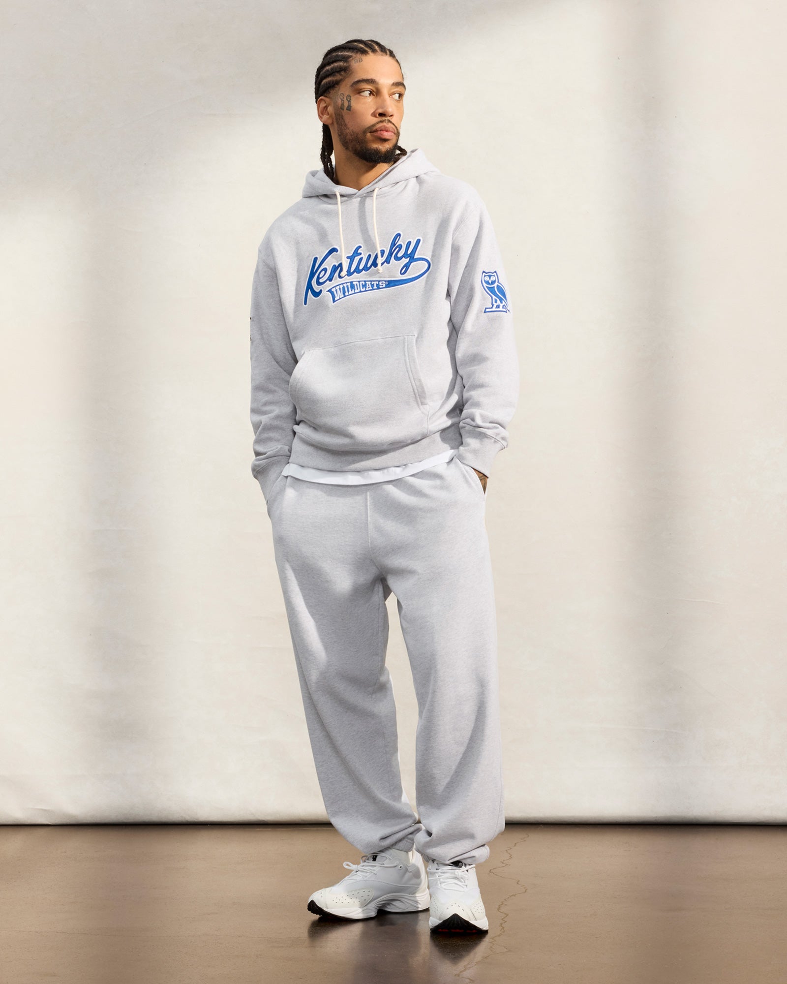 French Terry Relaxed Fit Sweatpant - Pearl Grey IMAGE #2