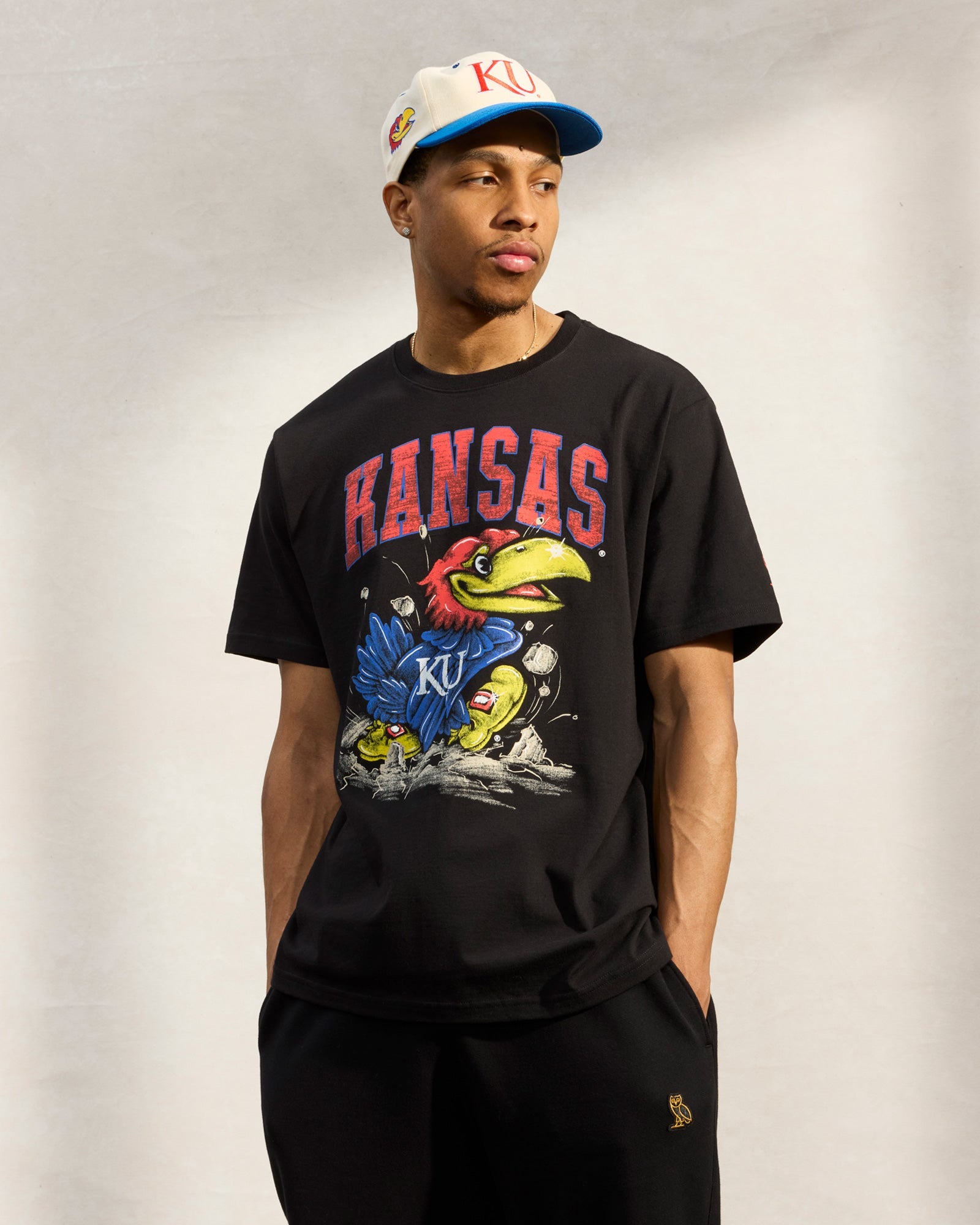 Kansas Jayhawks T-Shirt - Black IMAGE #2