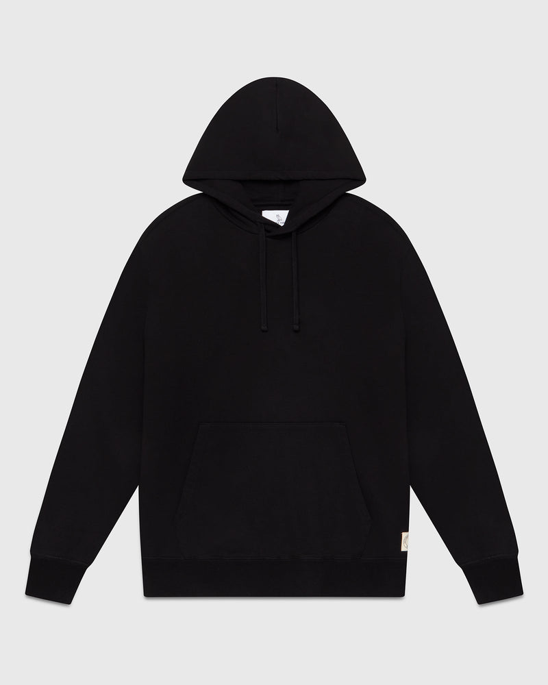 French Terry Hoodie - Black