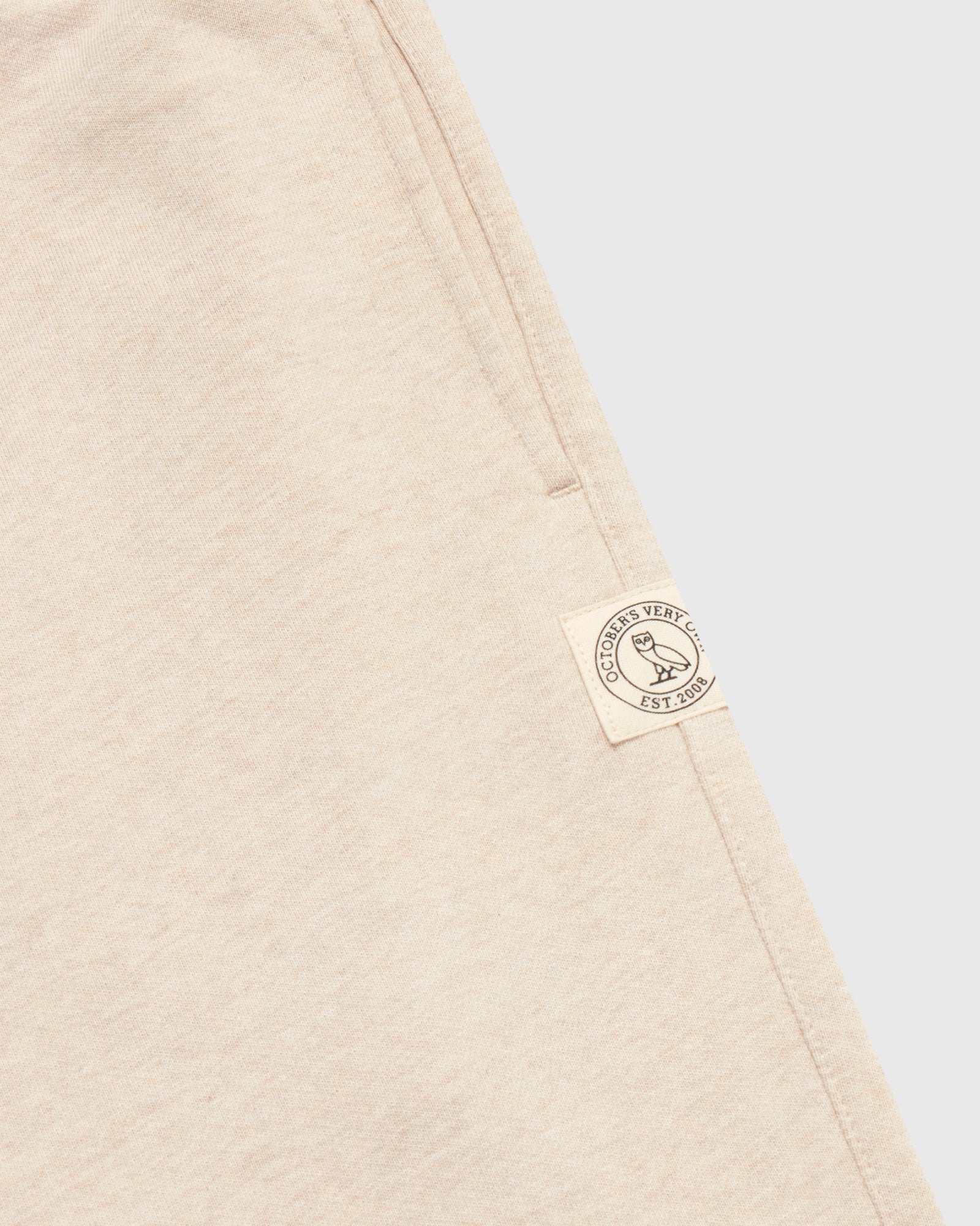 French Terry Open Hem Sweatpant - Oatmeal IMAGE #6