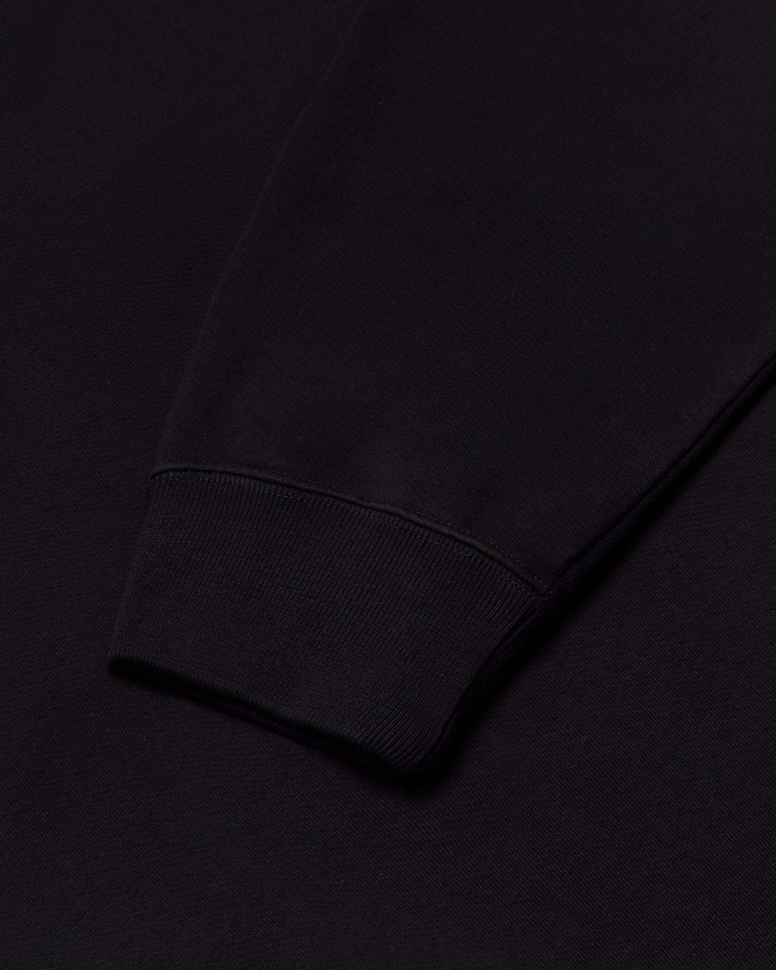 Classic Quarter Zip Mockneck Sweatshirt - Black IMAGE #4