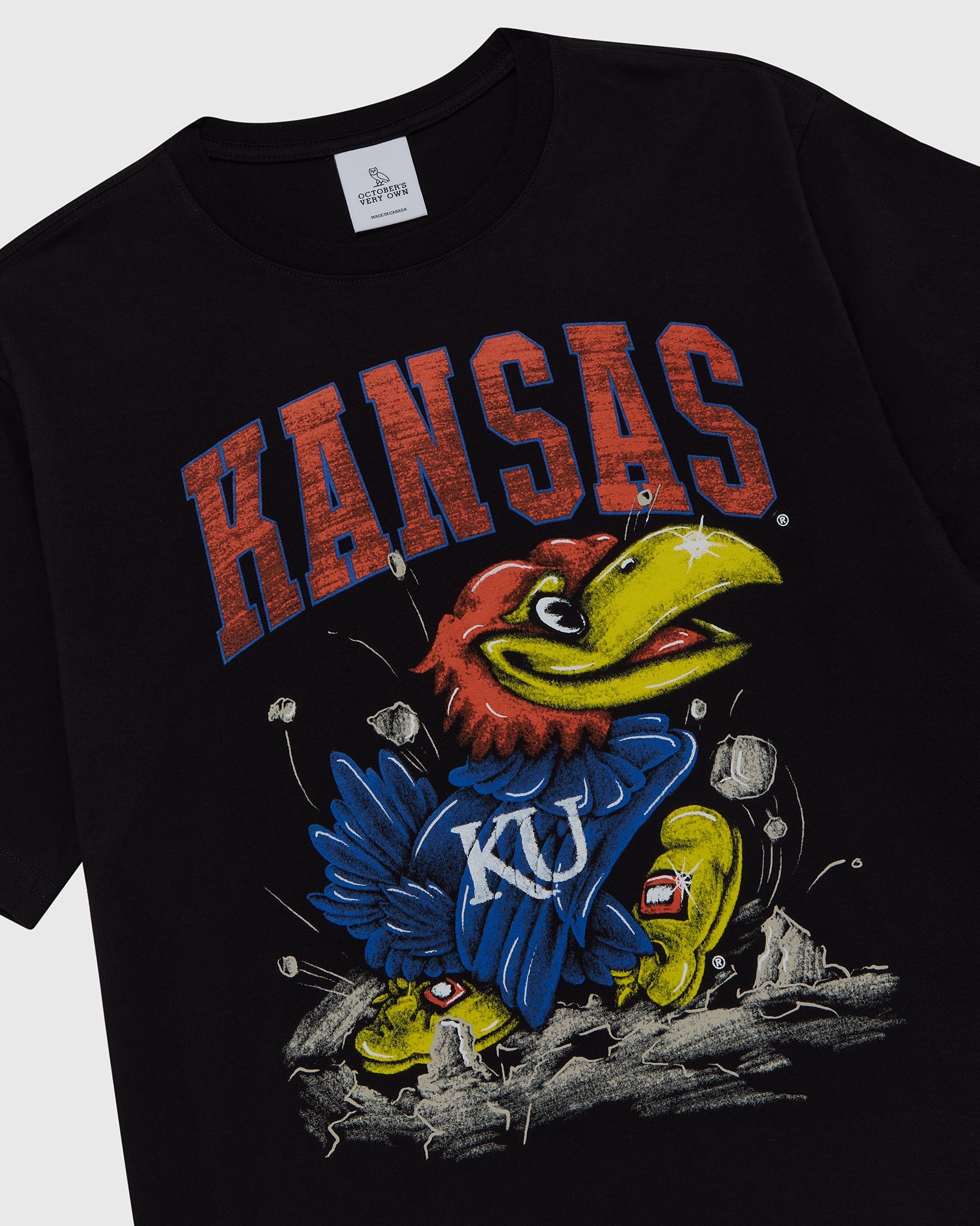 Kansas Jayhawks T-Shirt - Black IMAGE #6