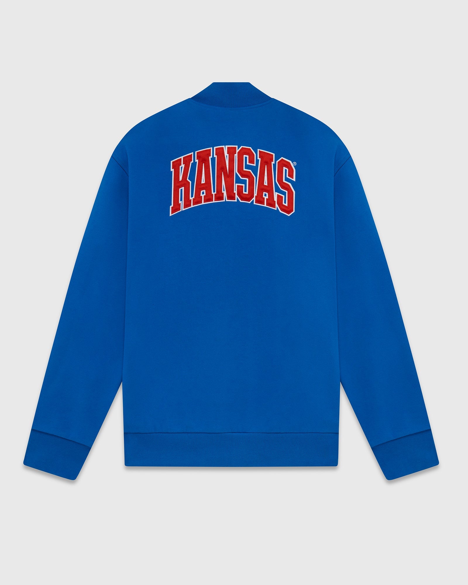Kansas Jayhawks Fleece Varsity Jacket - Blue IMAGE #5