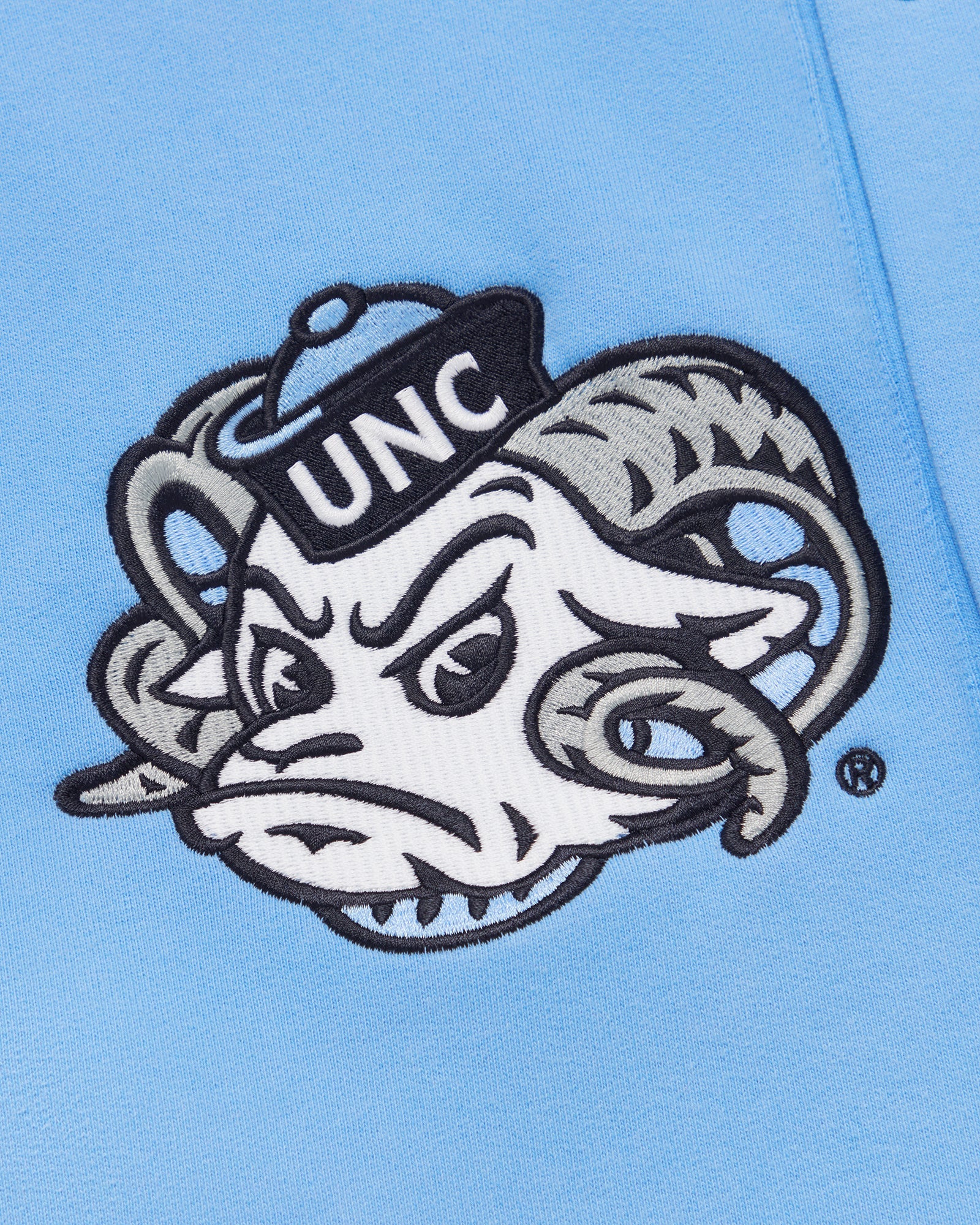 UNC Tar Heels Fleece Varsity Jacket - Blue IMAGE #7