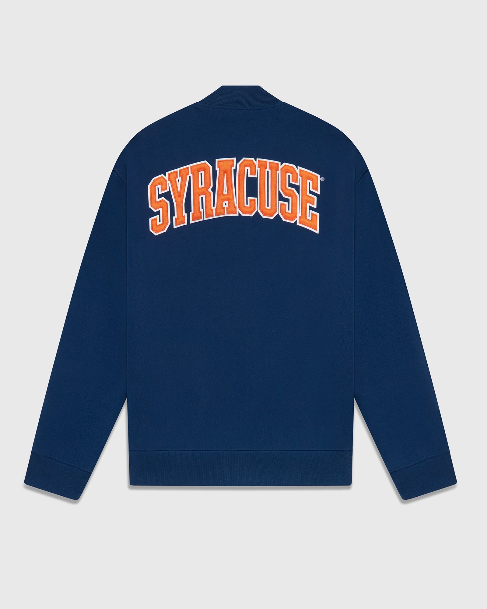 Syracuse Orange Fleece Varsity Jacket - Navy IMAGE #5