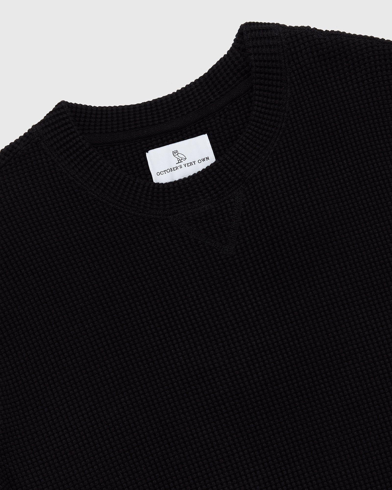 Waffle Longsleeve T-Shirt - Black IMAGE #4