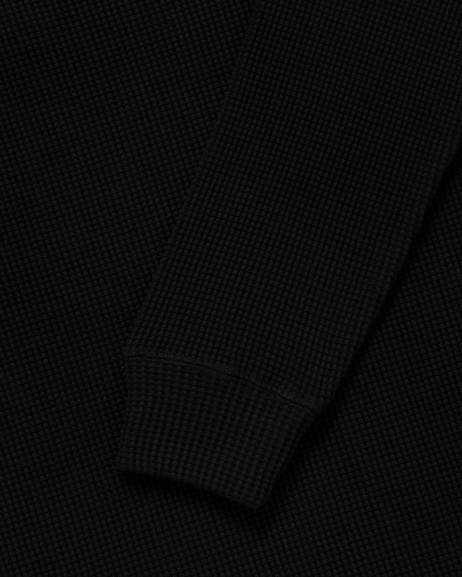 Waffle Longsleeve T-Shirt - Black IMAGE #6