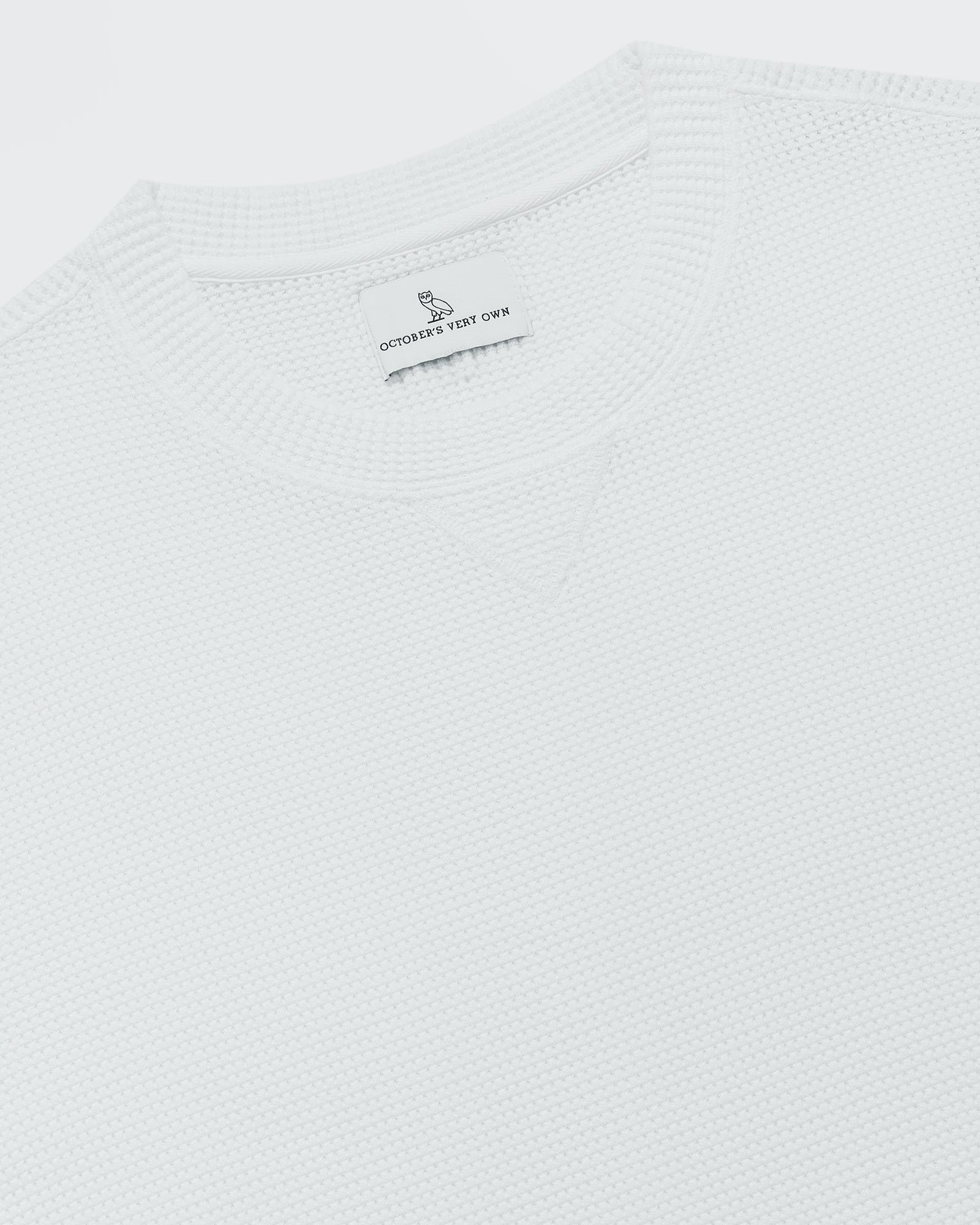 Waffle Longsleeve T-Shirt - White IMAGE #4