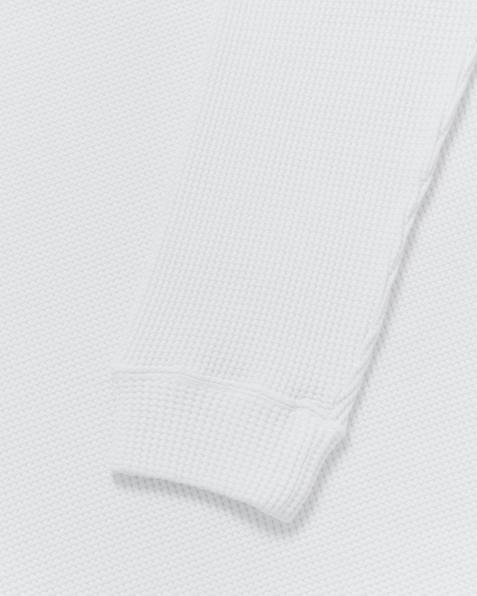 Waffle Longsleeve T-Shirt - White IMAGE #6