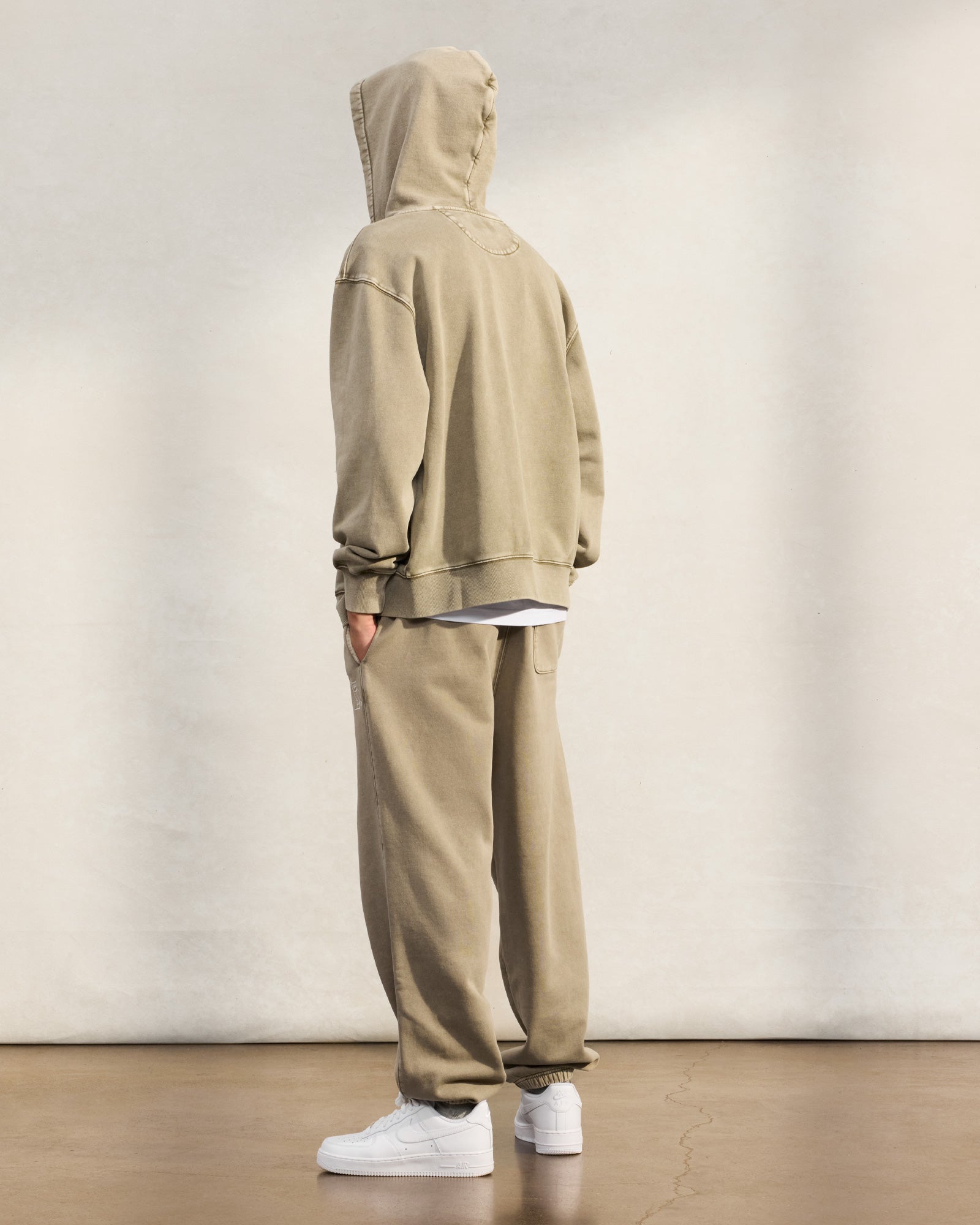 Muskoka Garment Dyed Full-Zip Hoodie - Rock IMAGE #4