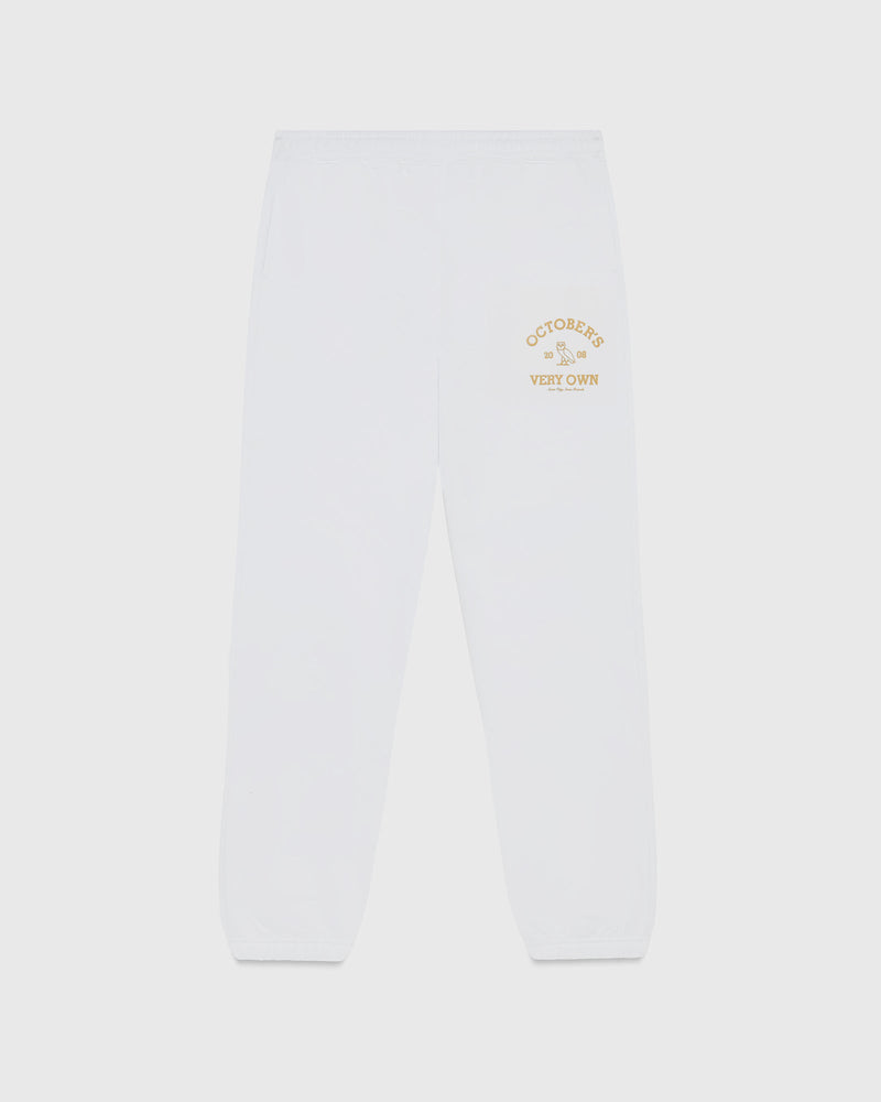 Collegiate Relaxed Fit Sweatpant - White