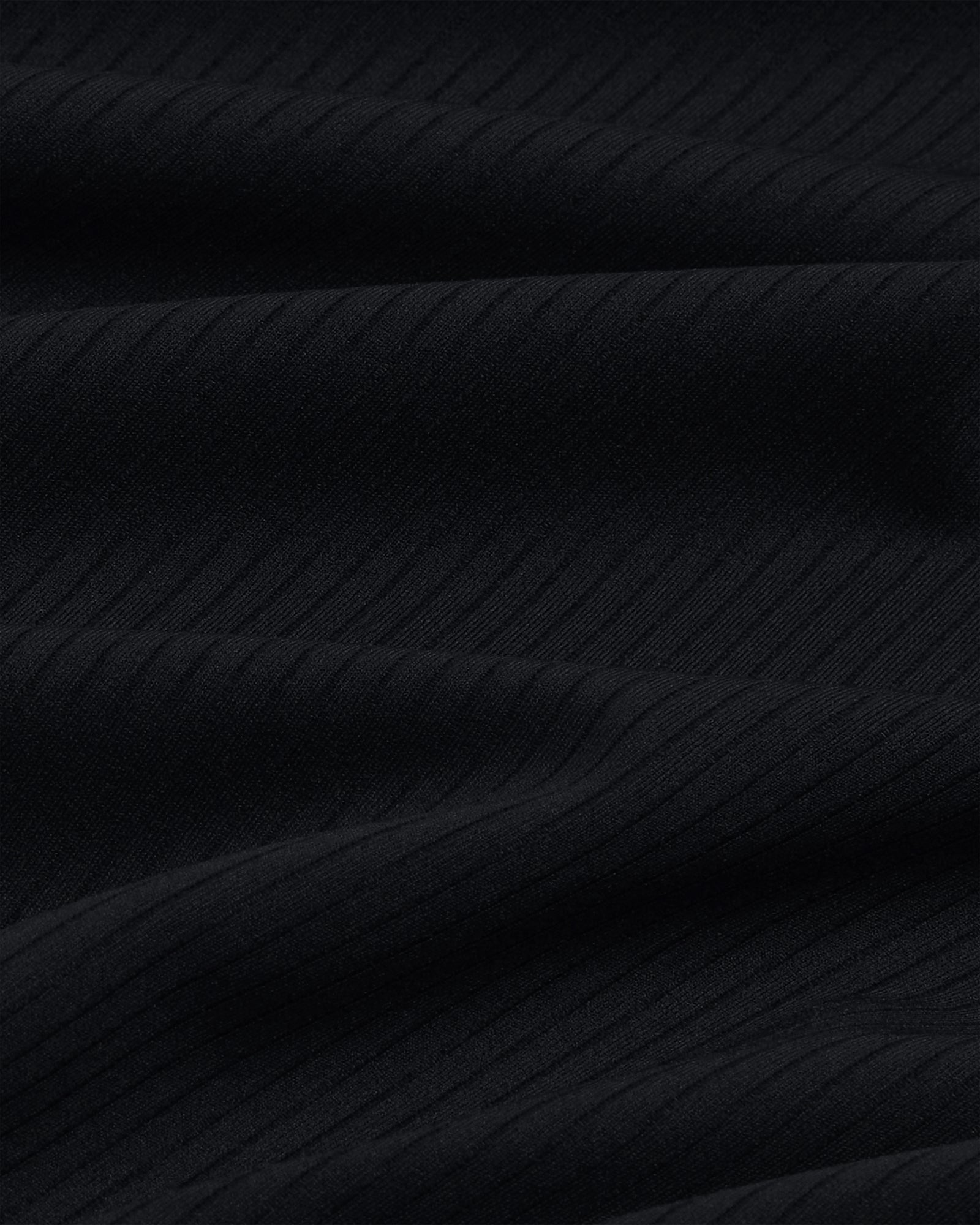 Cropped Mock Neck Longsleeve T-Shirt - Black IMAGE #8