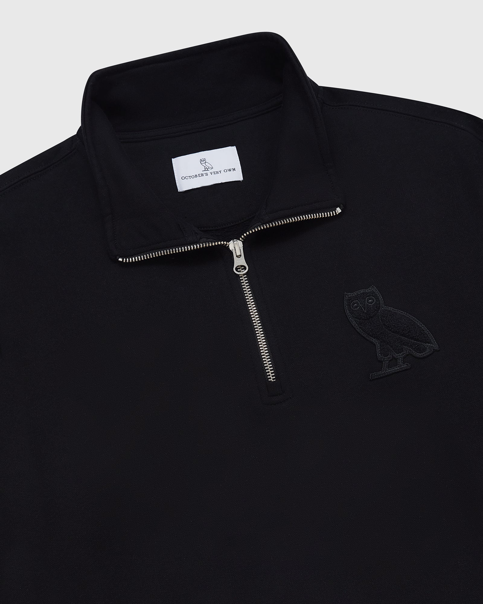 Mini OG Quarter Zip Mockneck Sweatshirt - Black IMAGE #6