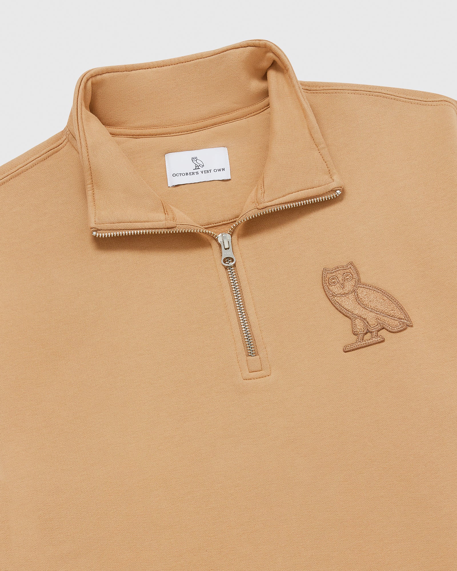 Mini OG Quarter Zip Mockneck Sweatshirt - Camel IMAGE #4