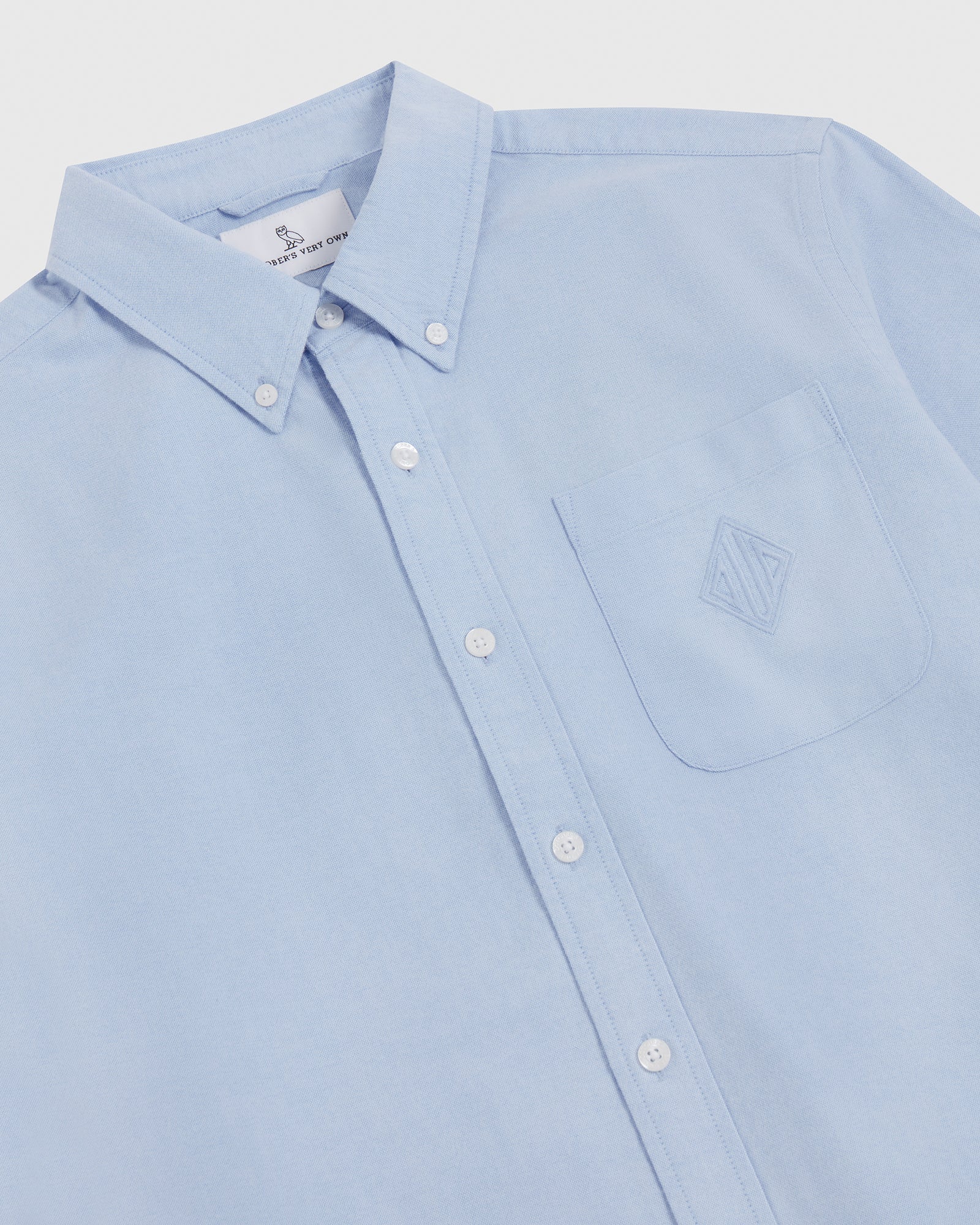 Monogram Oxford Shirt - Light Blue IMAGE #4