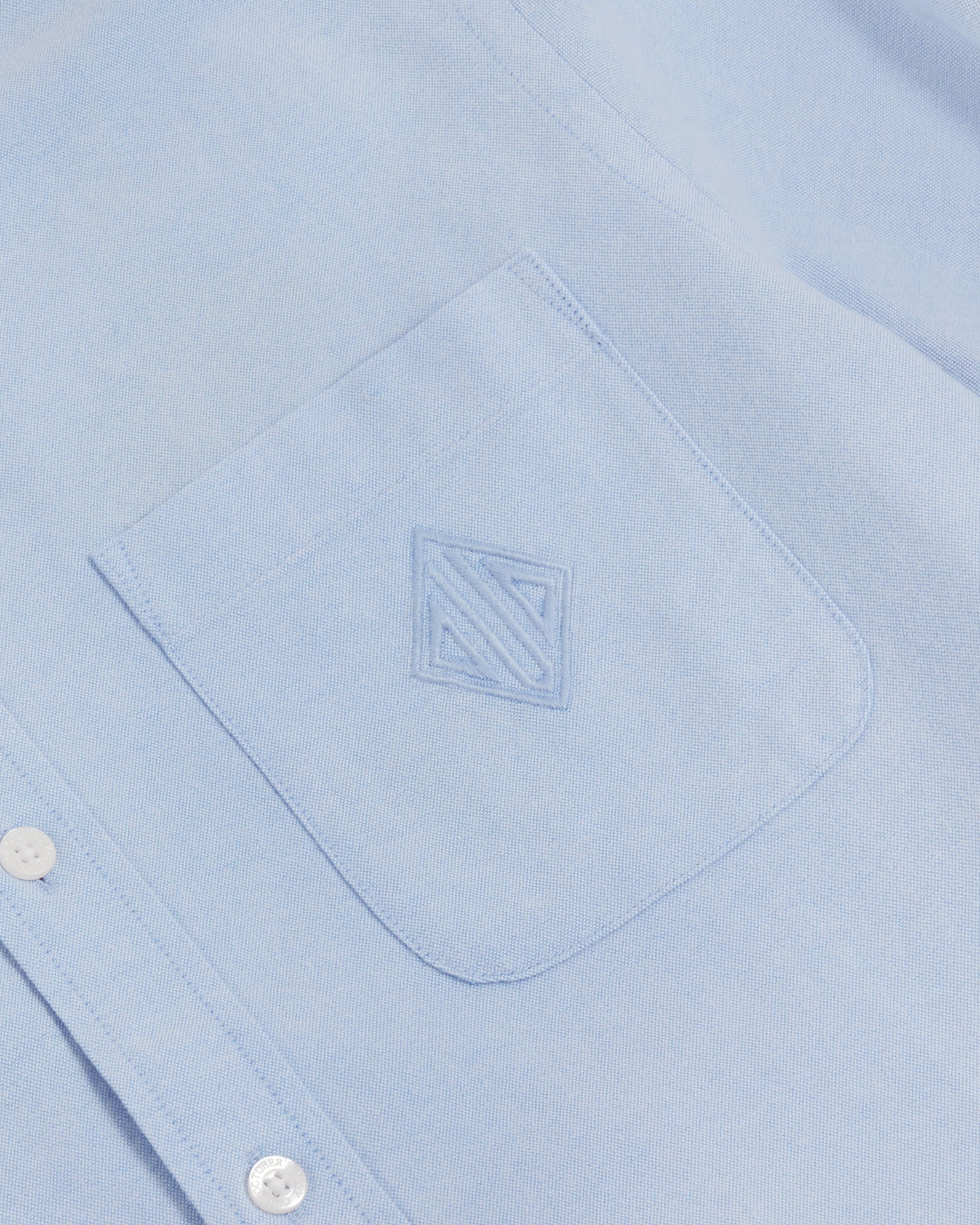 Monogram Oxford Shirt - Light Blue IMAGE #5