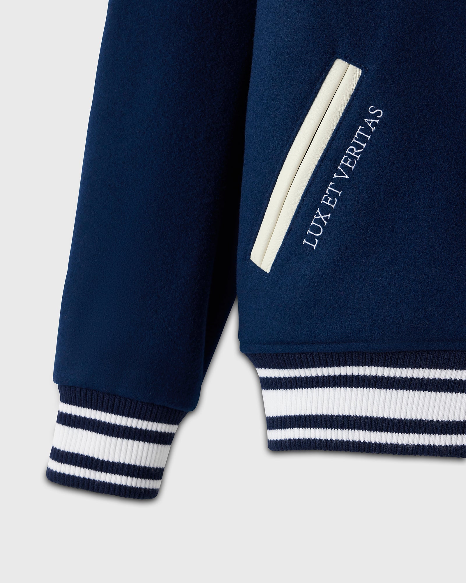 Campus Varsity Jacket - Yale Blue IMAGE #5