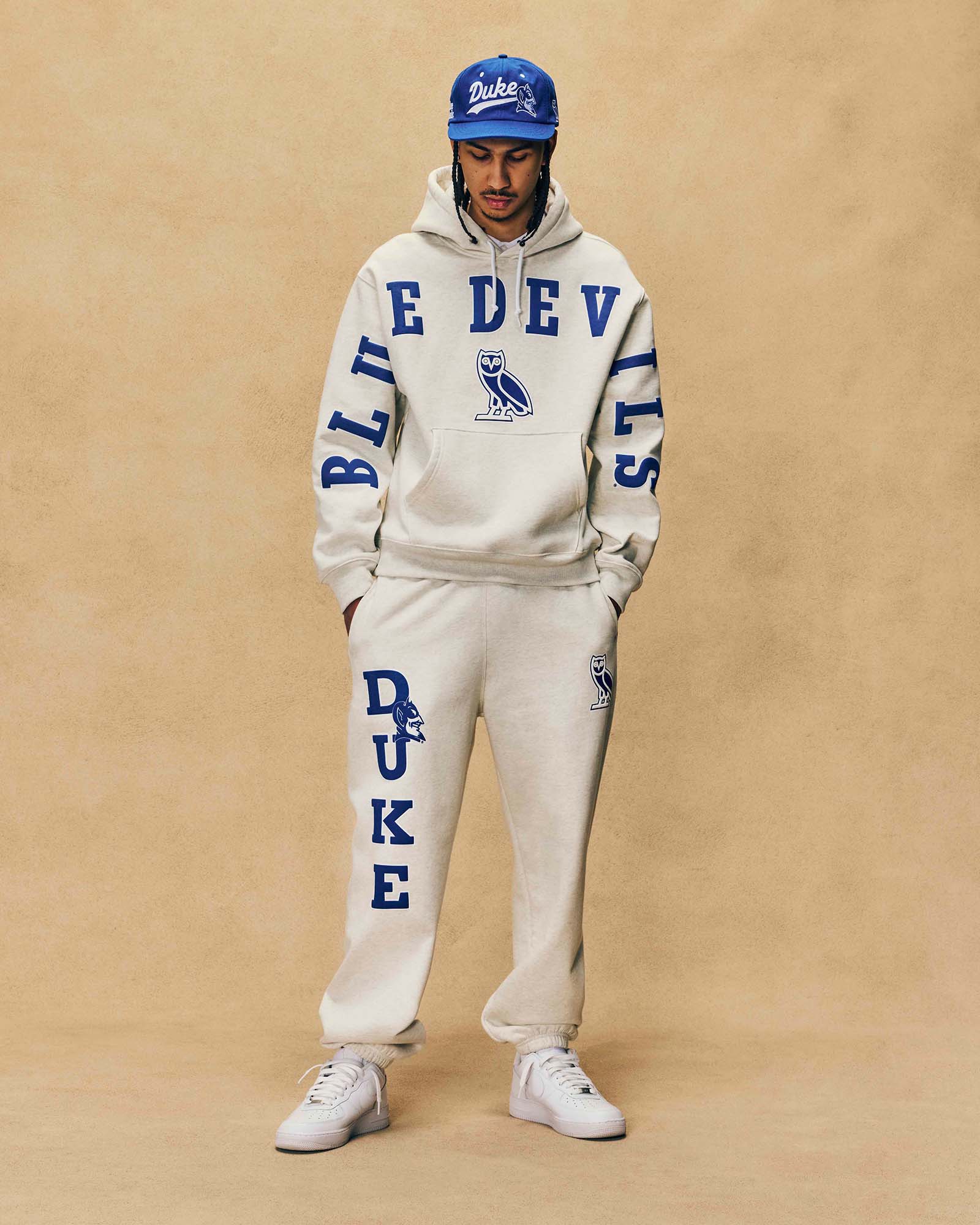 Duke Blue Devils Sweatpant - Ash Heather Grey IMAGE #2