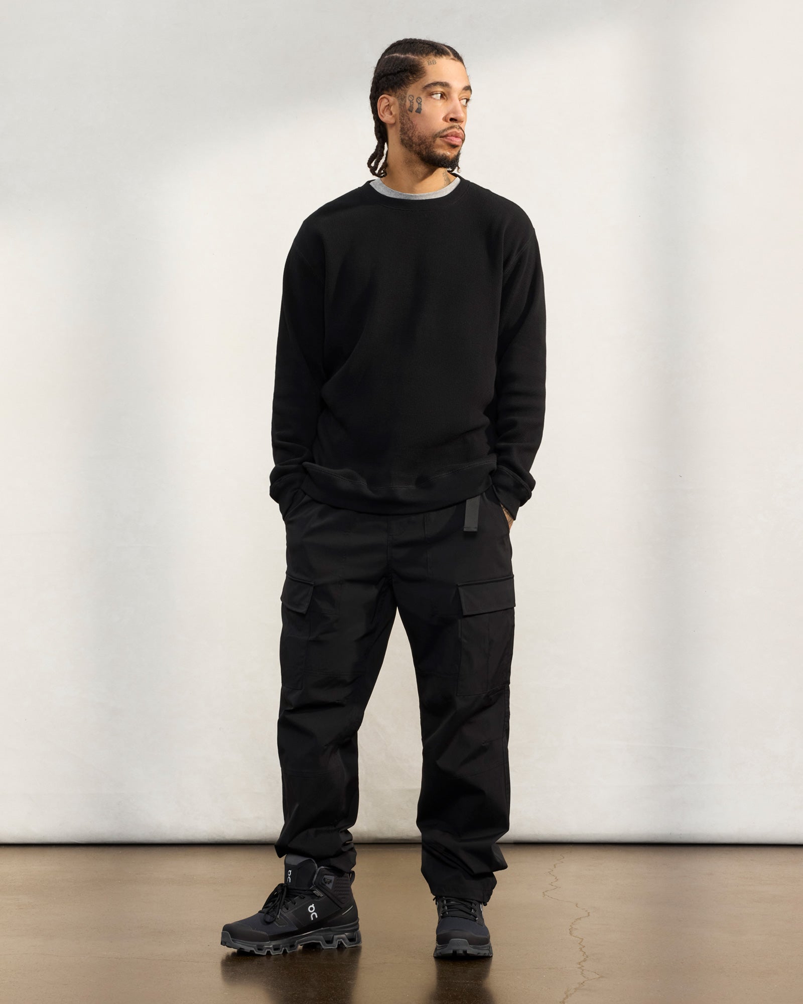 Belted Utility Cargo Pant - Black IMAGE #2