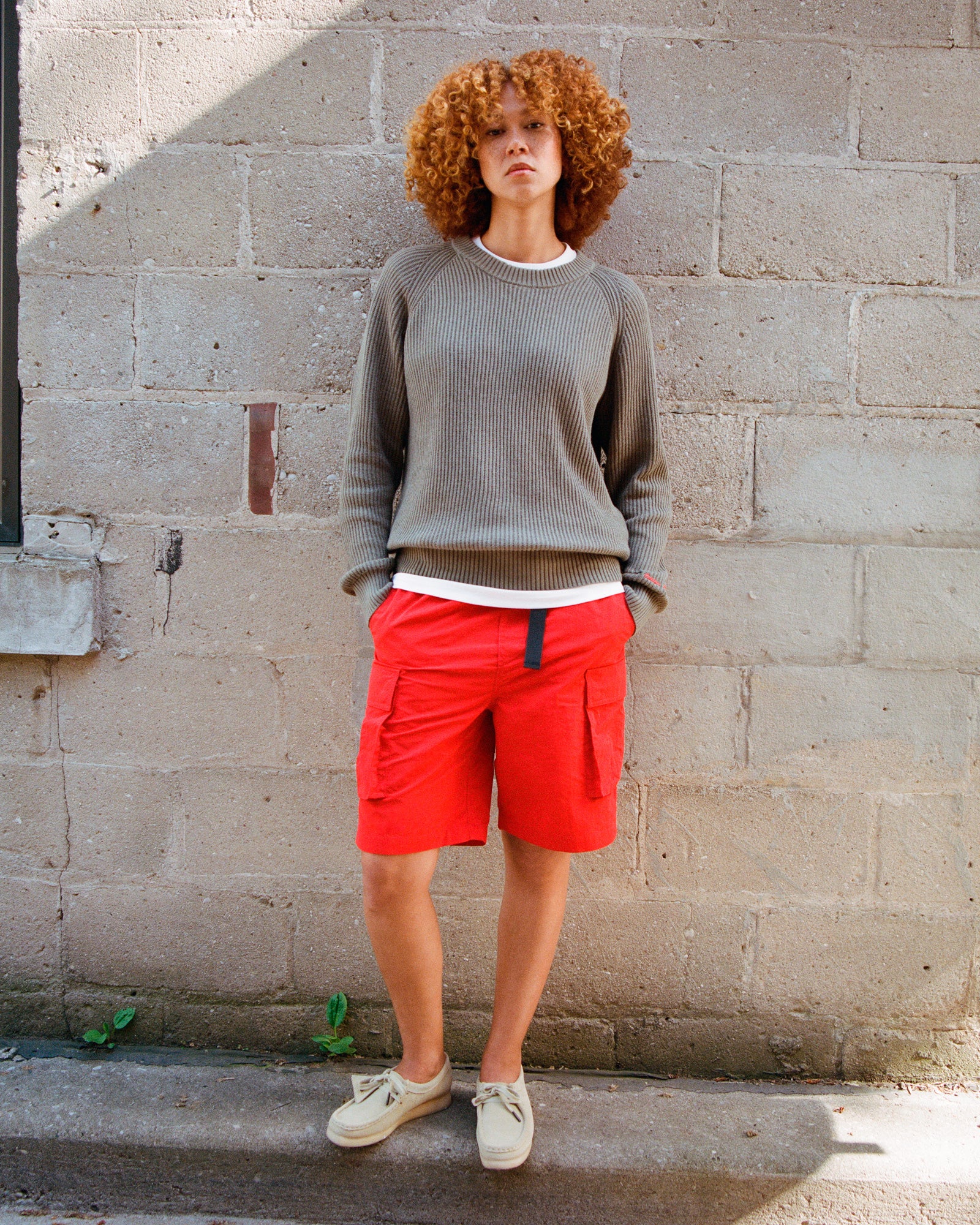 Raglan Knit Sweater - Olive IMAGE #2