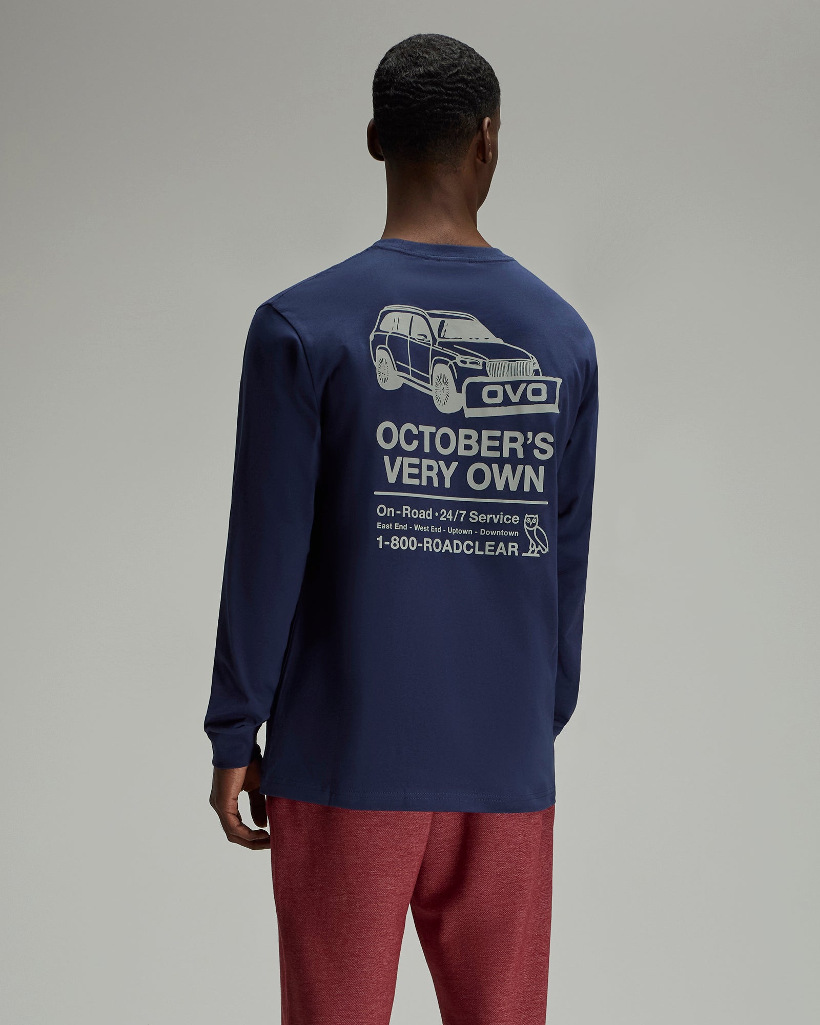 Road Clear Long-Sleeve T-Shirt - Navy IMAGE #3