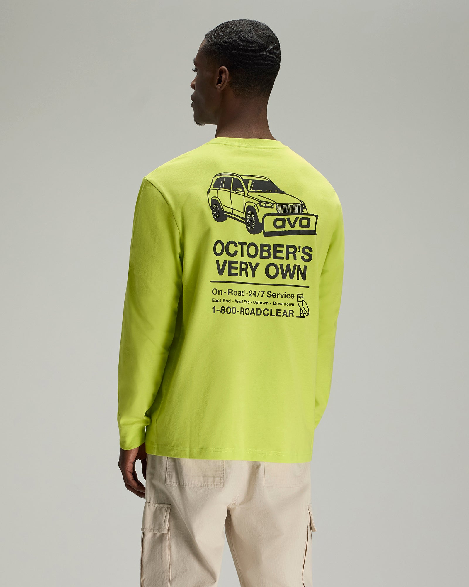 Road Clear Long-Sleeve T-Shirt - Lime IMAGE #3