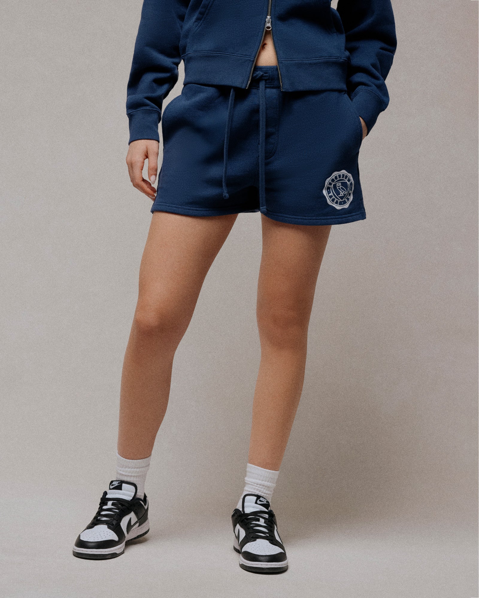 Athletics Club Sweatshort - Navy IMAGE #3