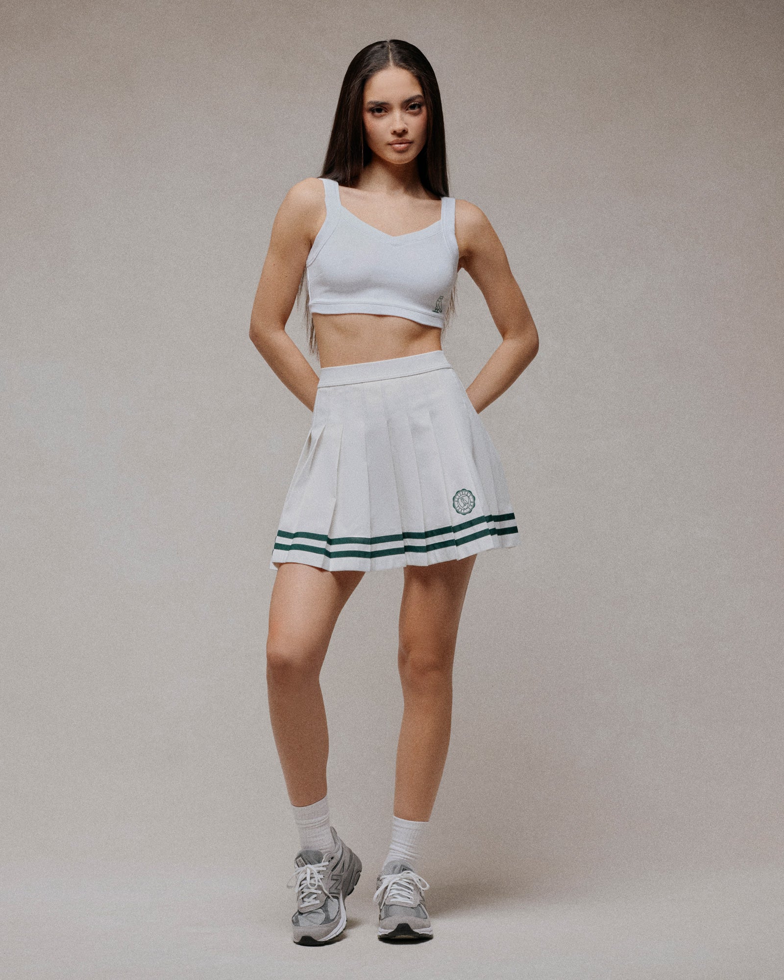 Athletics Club Tennis Skirt - White IMAGE #2
