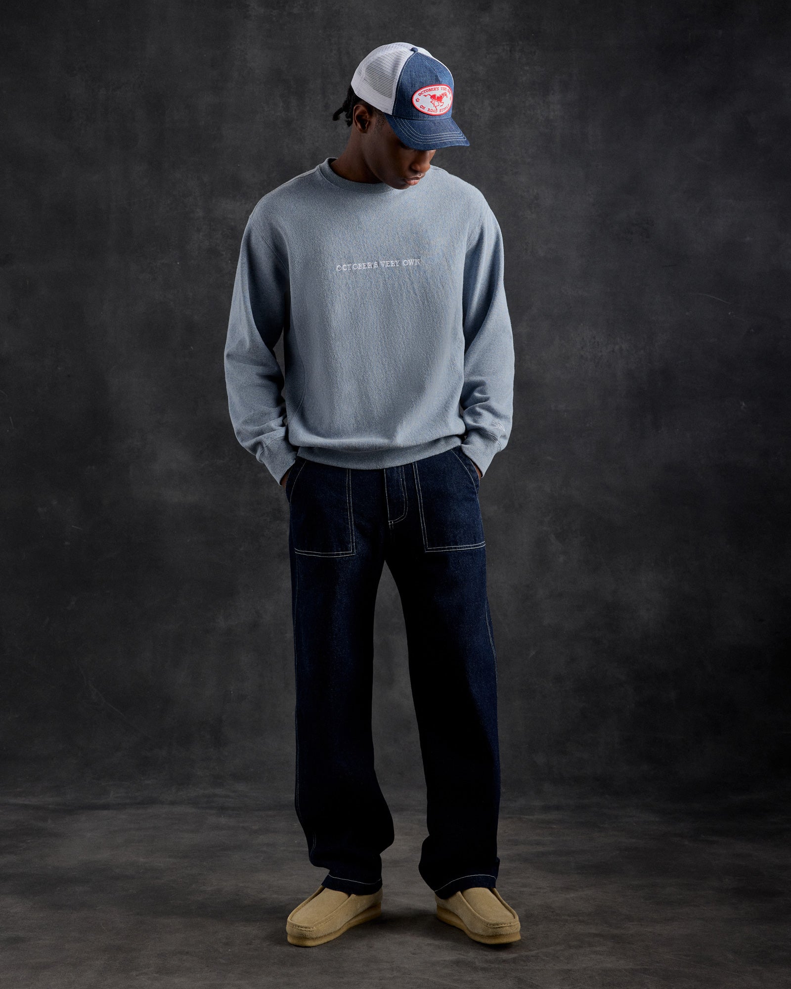 Construction Wordmark Denim Fatigue Pant - Indigo IMAGE #2