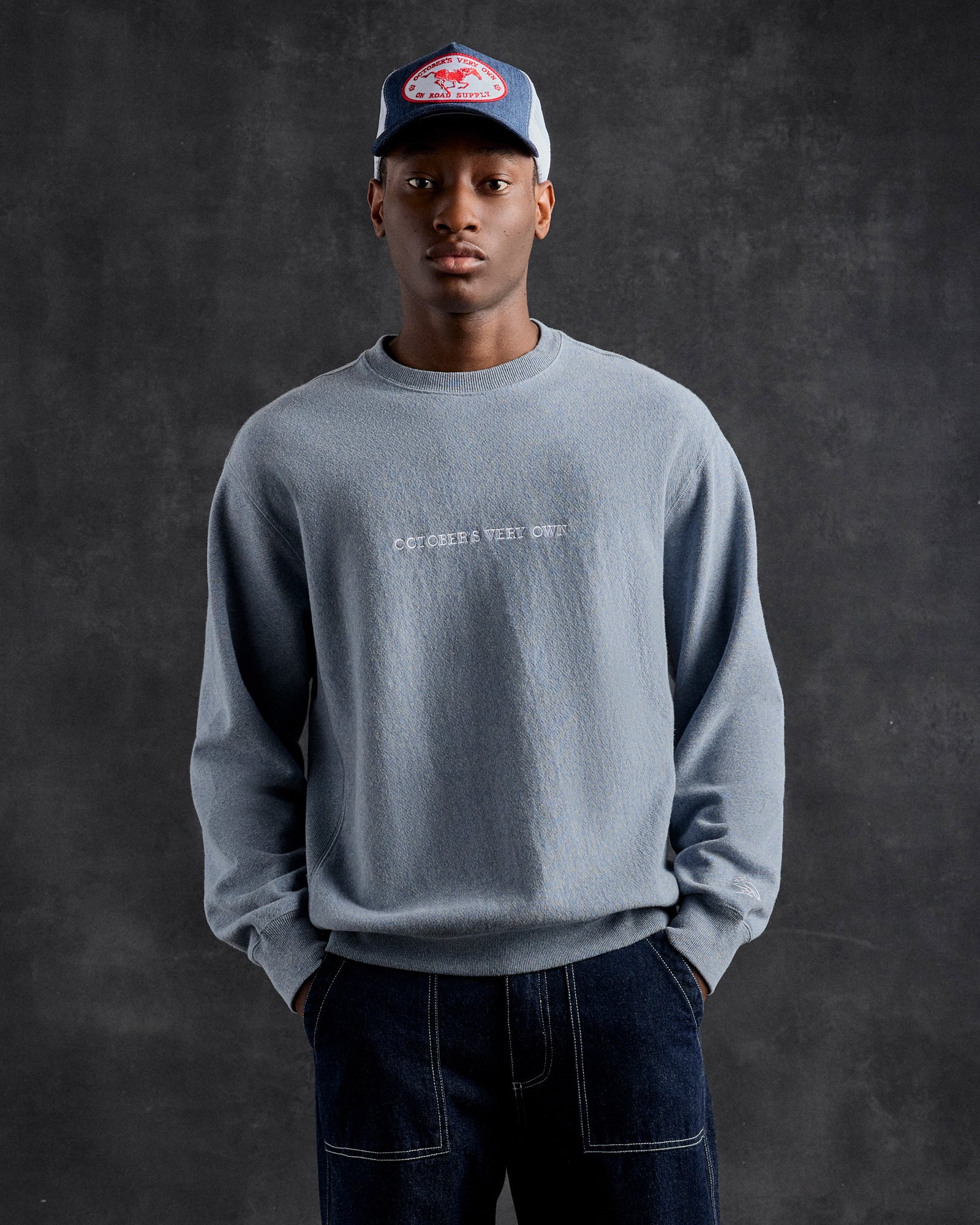 Memphis French Terry Crewneck - Light Blue IMAGE #2