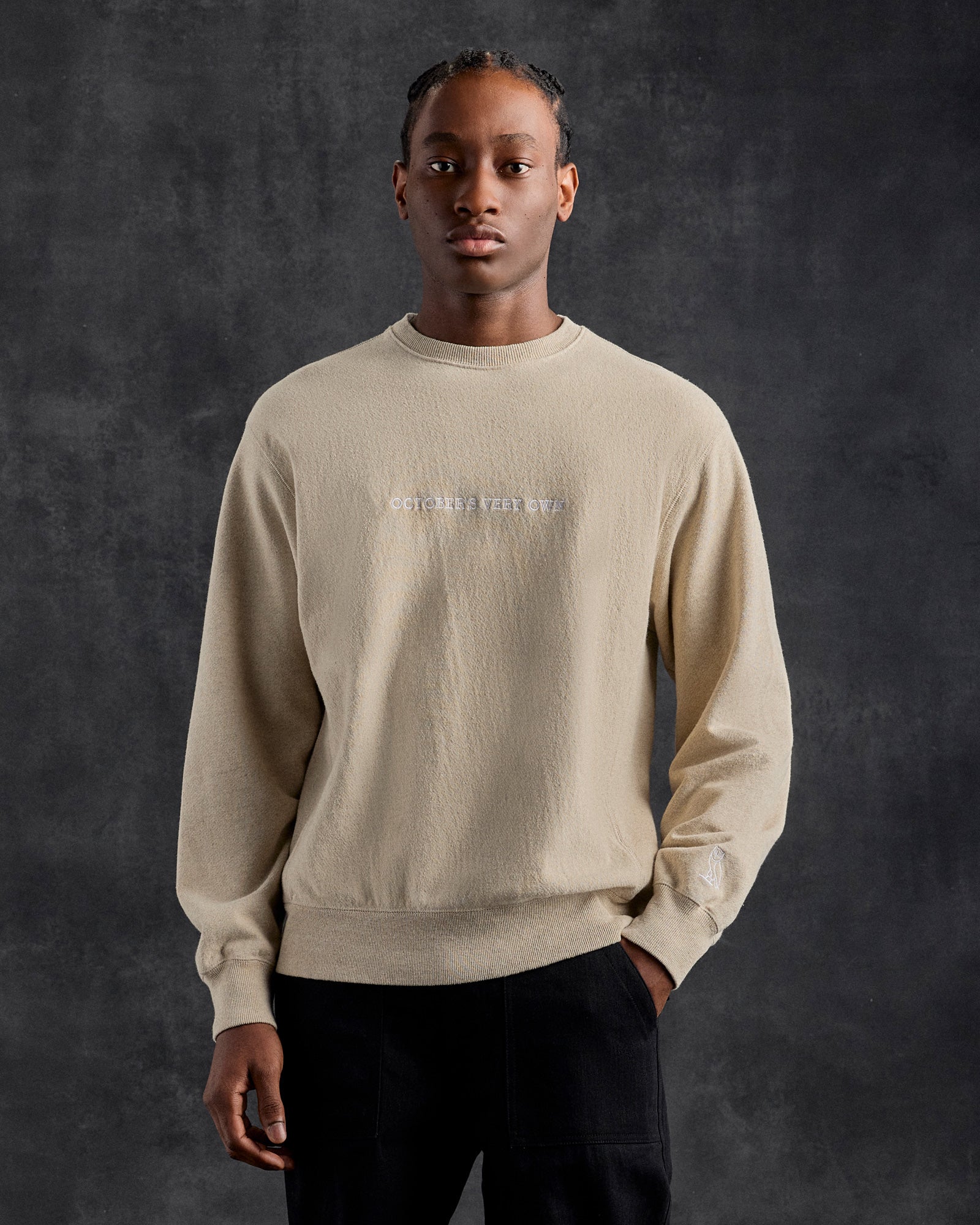 Memphis French Terry Crewneck - Heather Oatmeal IMAGE #2