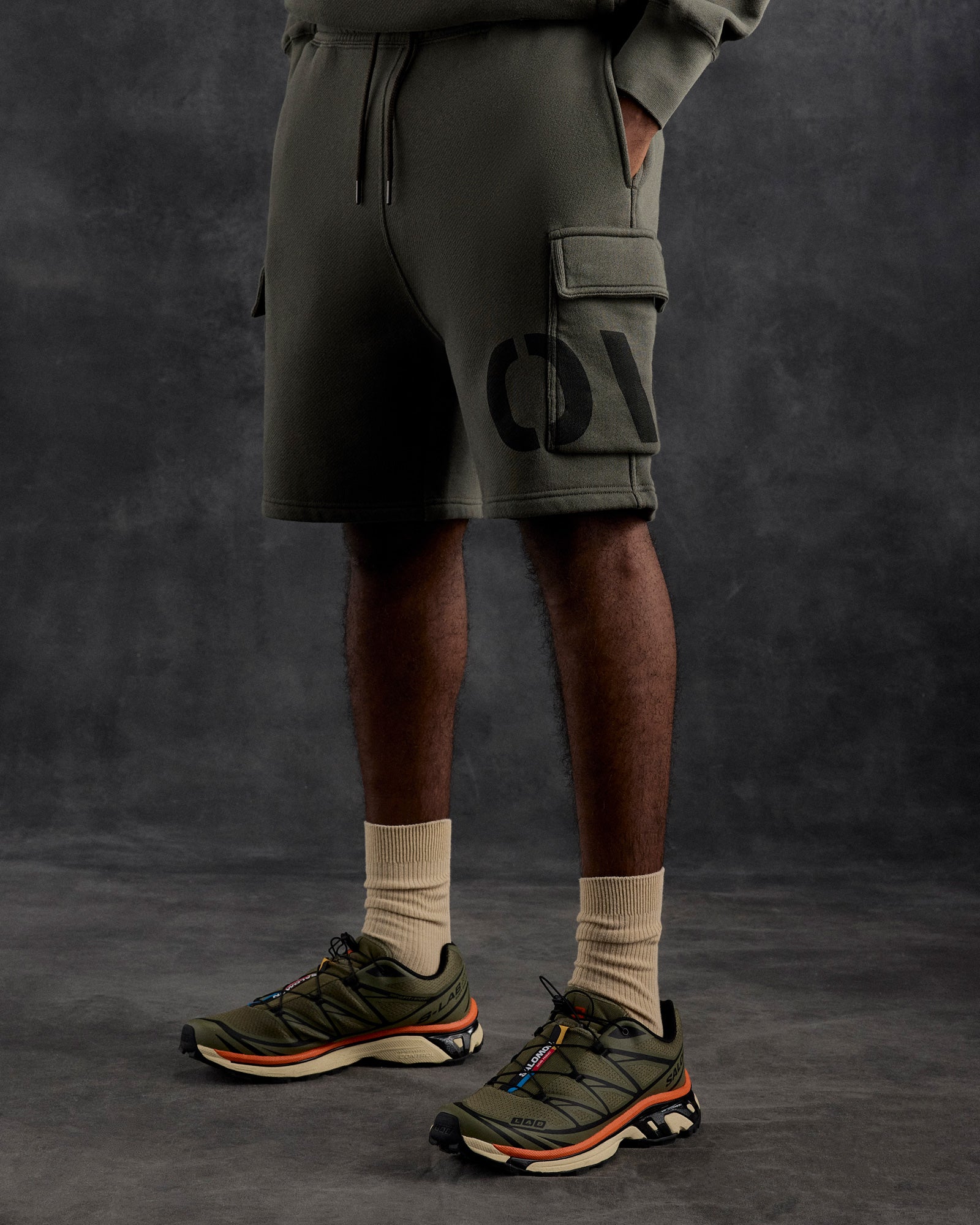 Surplus French Terry Cargo Sweatshort - Olive IMAGE #2