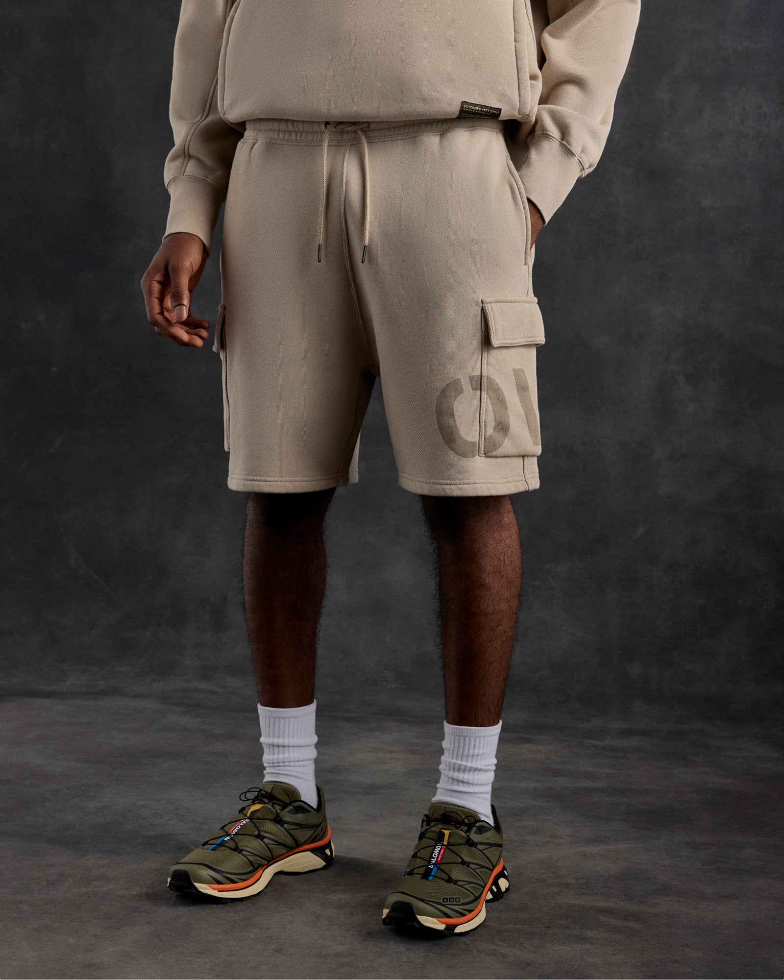 Surplus French Terry Cargo Sweatshort - Light Taupe IMAGE #2