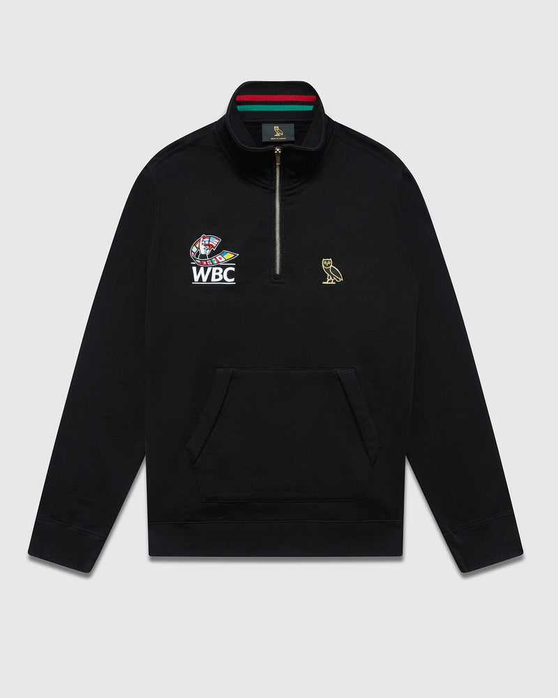 World Boxing Council Quarter-Zip Mockneck - Black