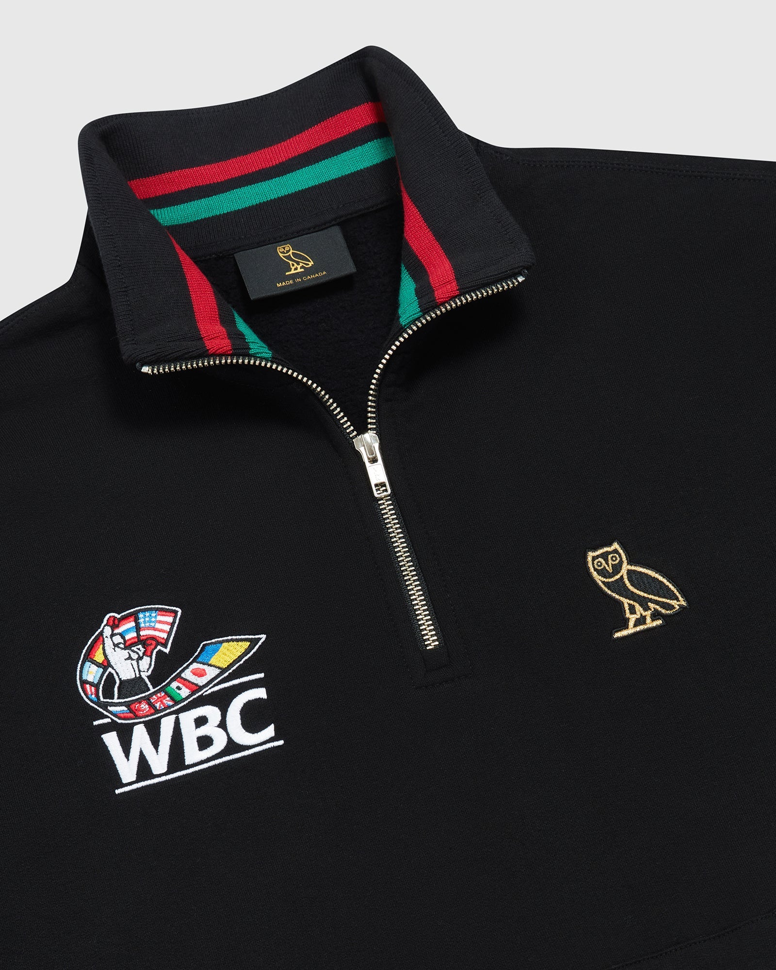 World Boxing Council Quarter-Zip Mockneck - Black IMAGE #2