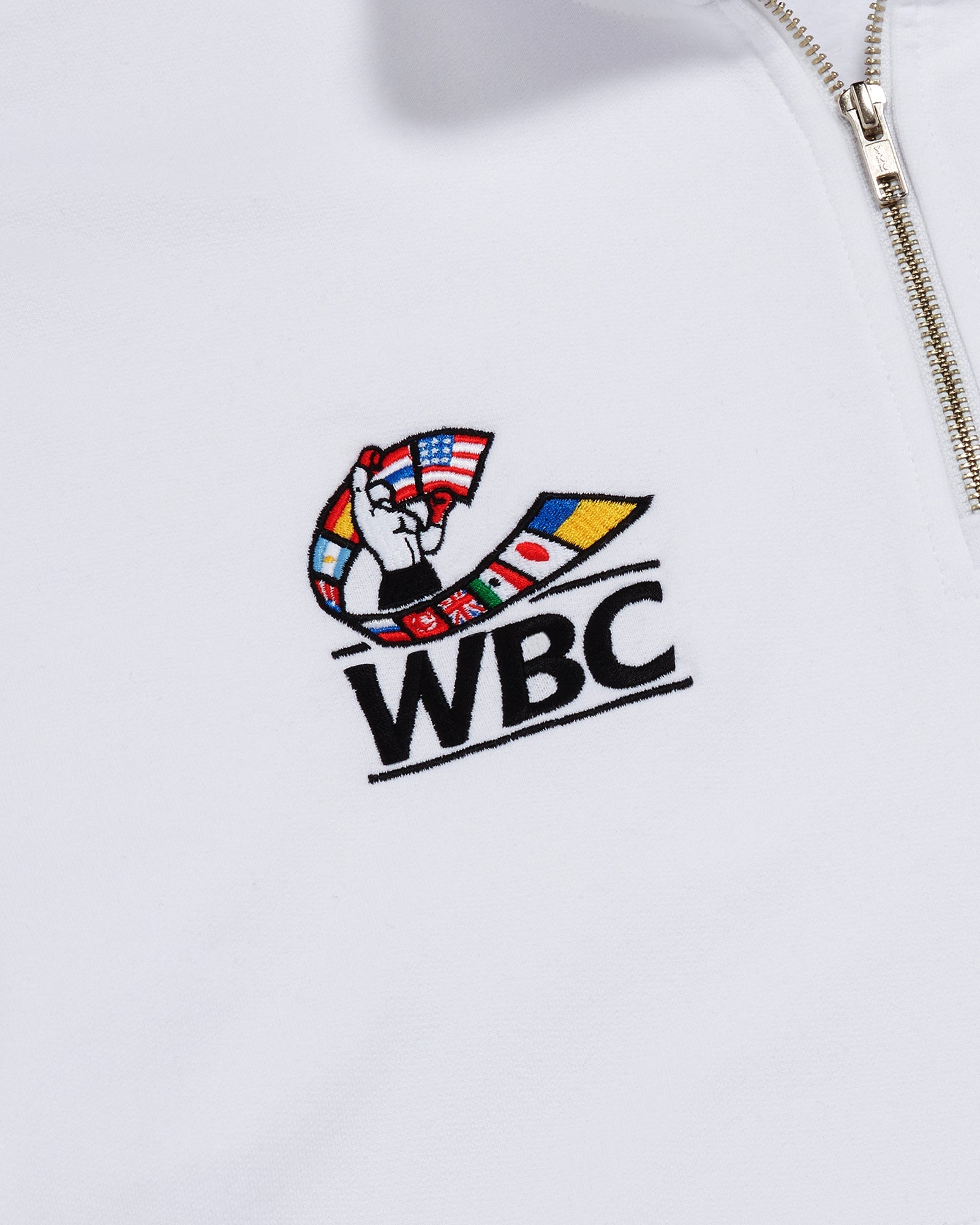 World Boxing Council Quarter-Zip Mockneck - White IMAGE #4