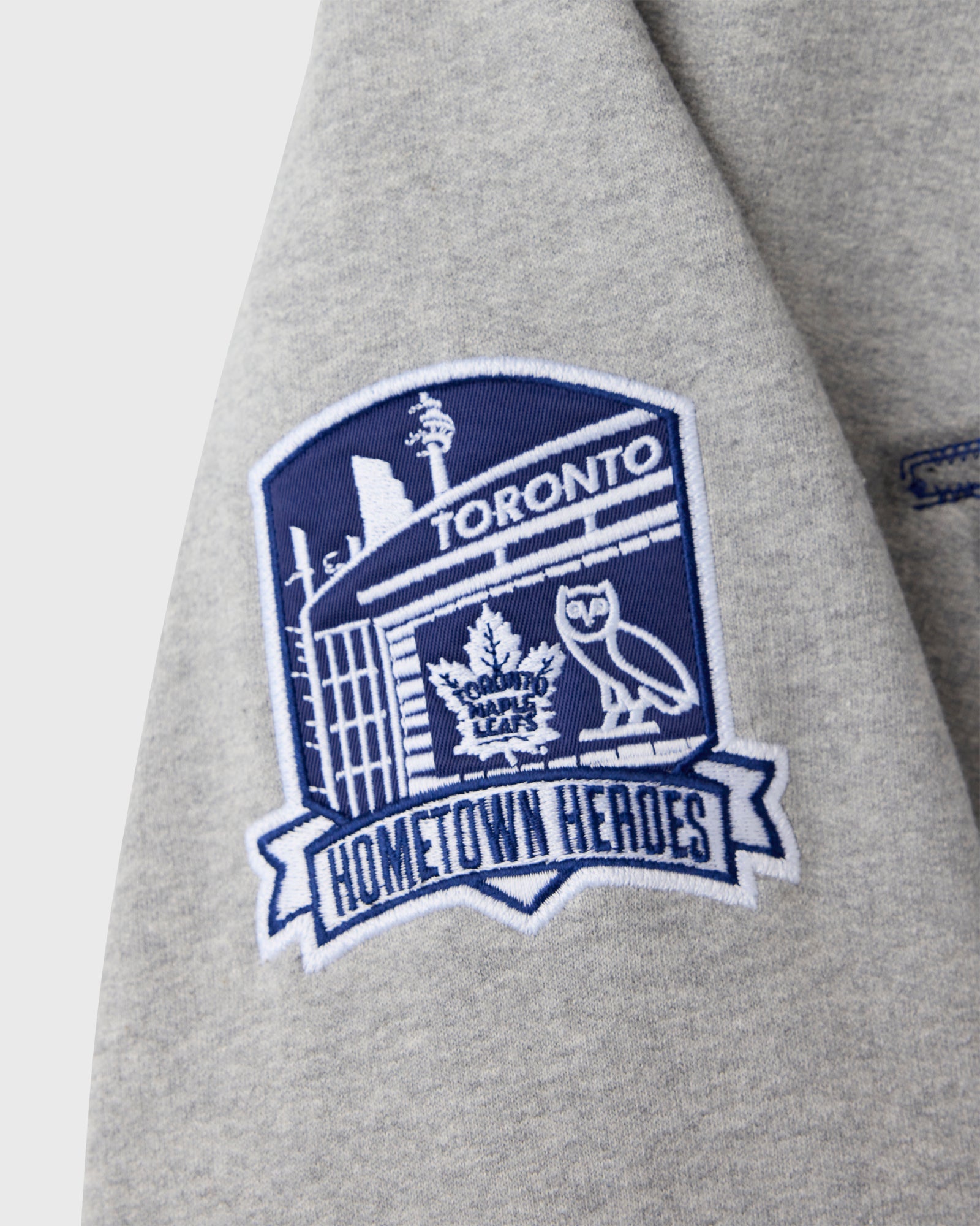 Hometown Heroes Vintage Hoodie - Leafs Heather Grey IMAGE #4