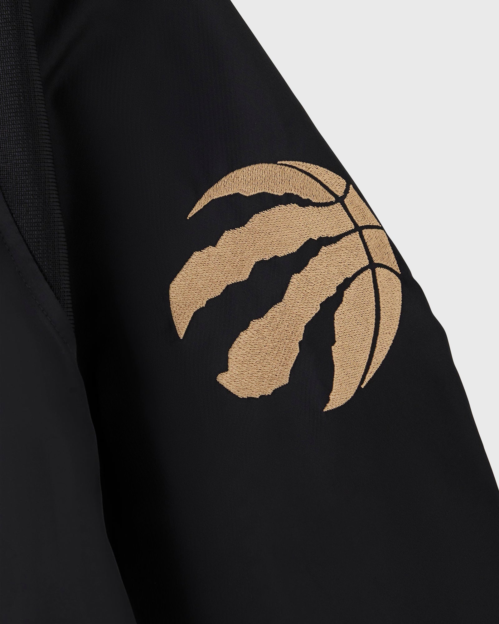 NBA Toronto Raptors Satin Varsity Jacket - Black IMAGE #4