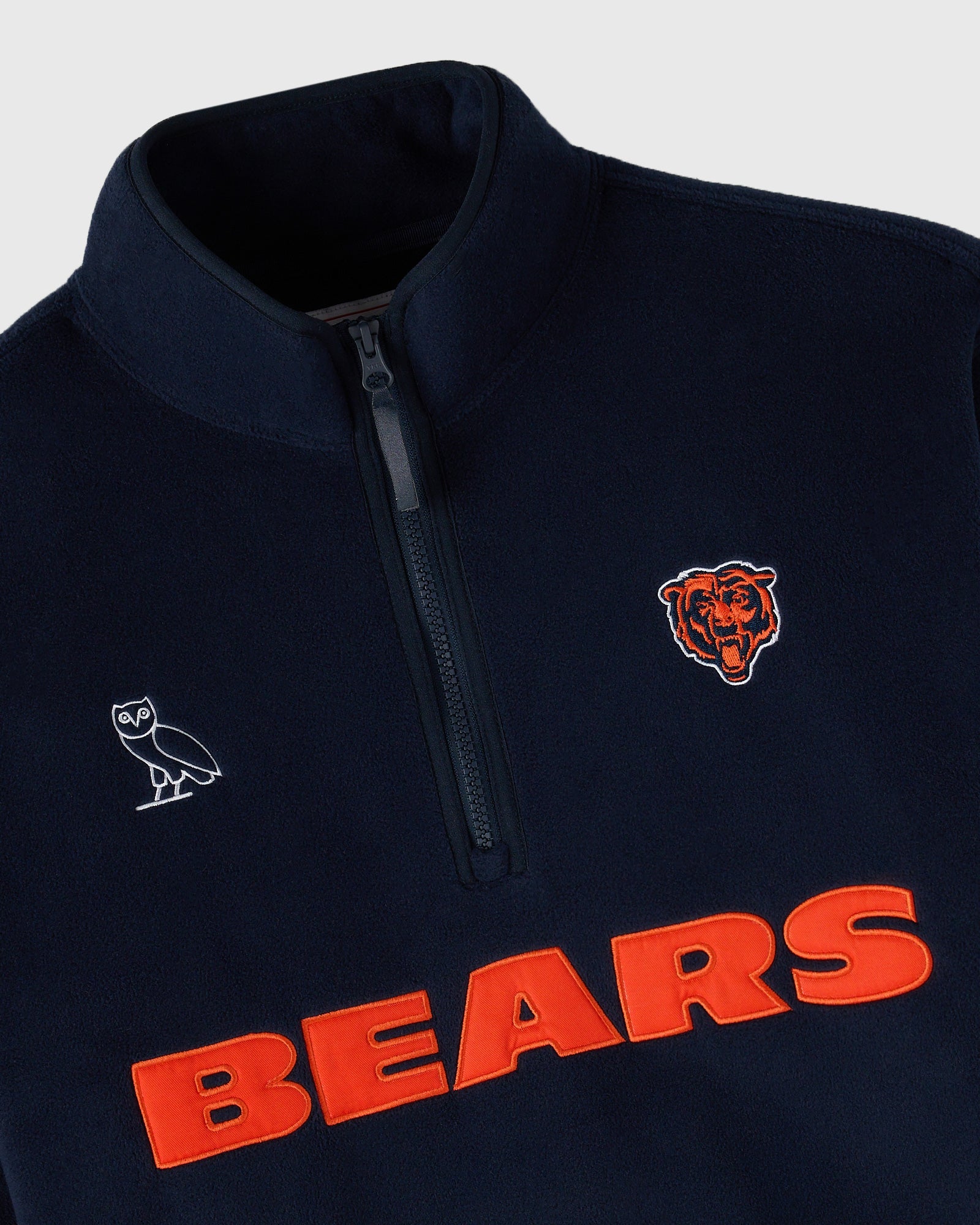 NFL Chicago Bears Polartec® Mock Neck Quarter-Zip Fleece - Black IMAGE #2