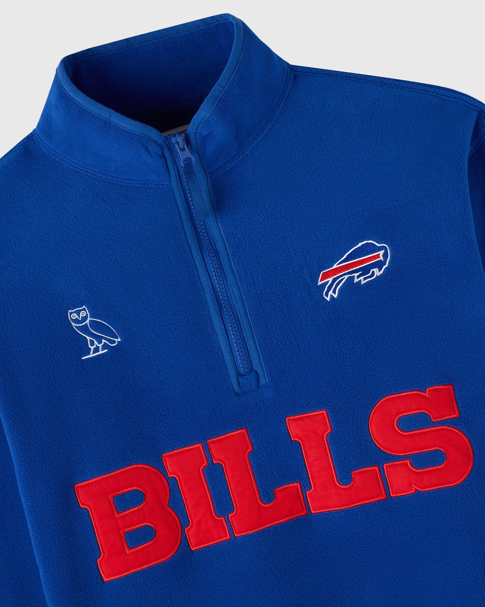 NFL Buffalo Bills Polartec® Mock Neck Quarter-Zip Fleece - Blue IMAGE #2