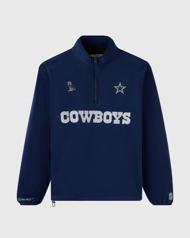 NFL Dallas Cowboys Polartec® Mock Neck Quarter-Zip Fleece - Navy