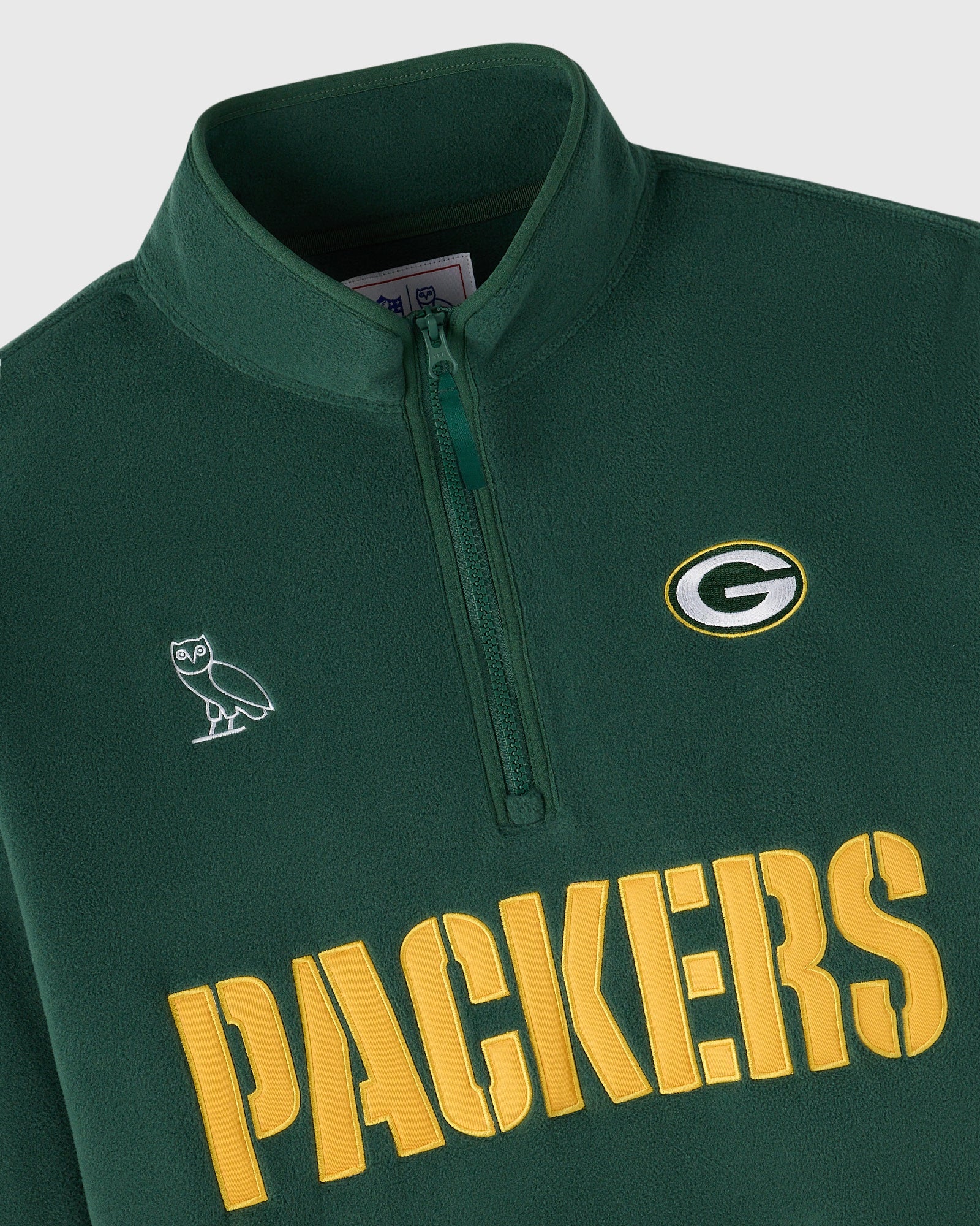 NFL Green Bay Packers Polartec® Mock Neck Quarter-Zip Fleece - Green IMAGE #3