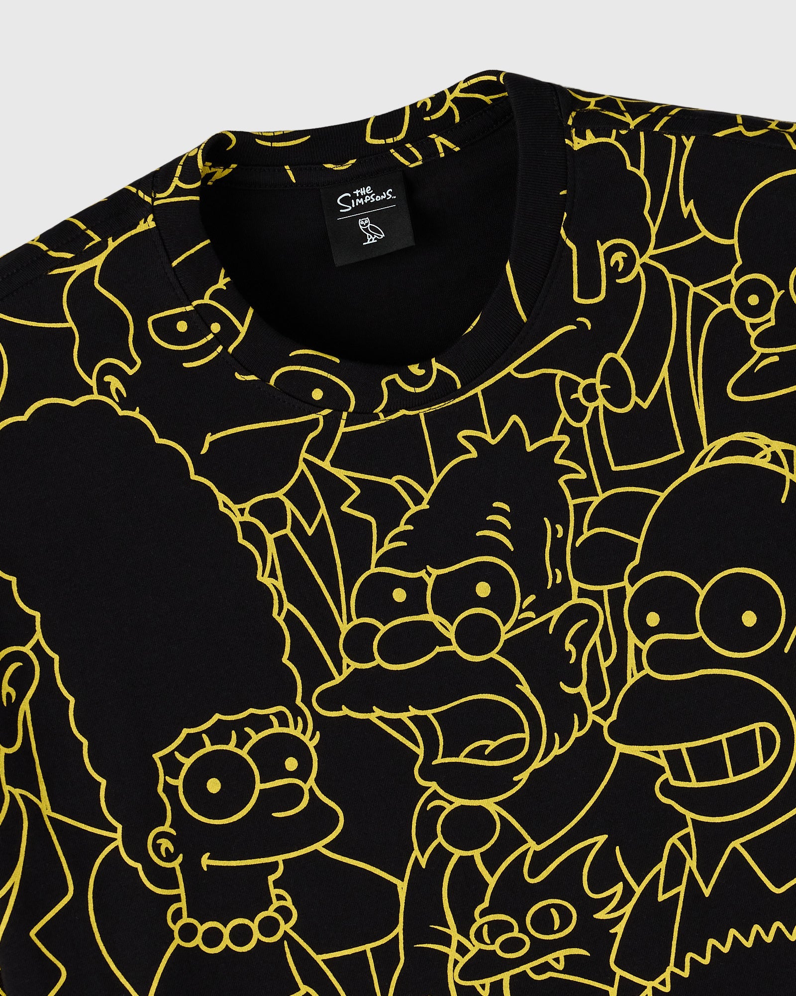 The Simpsons All Over Print T-Shirt - Black/Yellow IMAGE #3