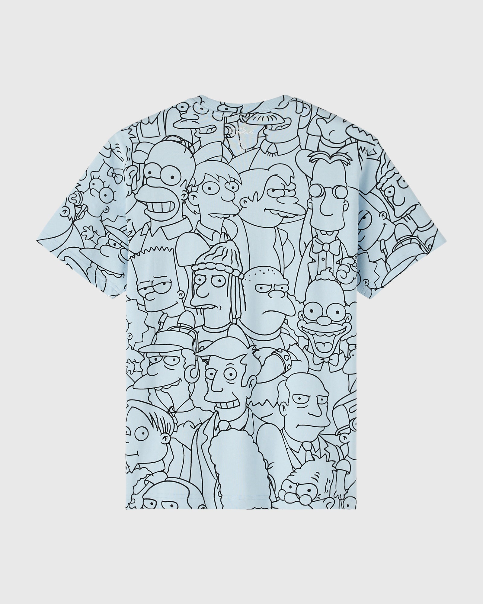 The Simpsons All Over Print T-Shirt - Light Blue/Black IMAGE #2