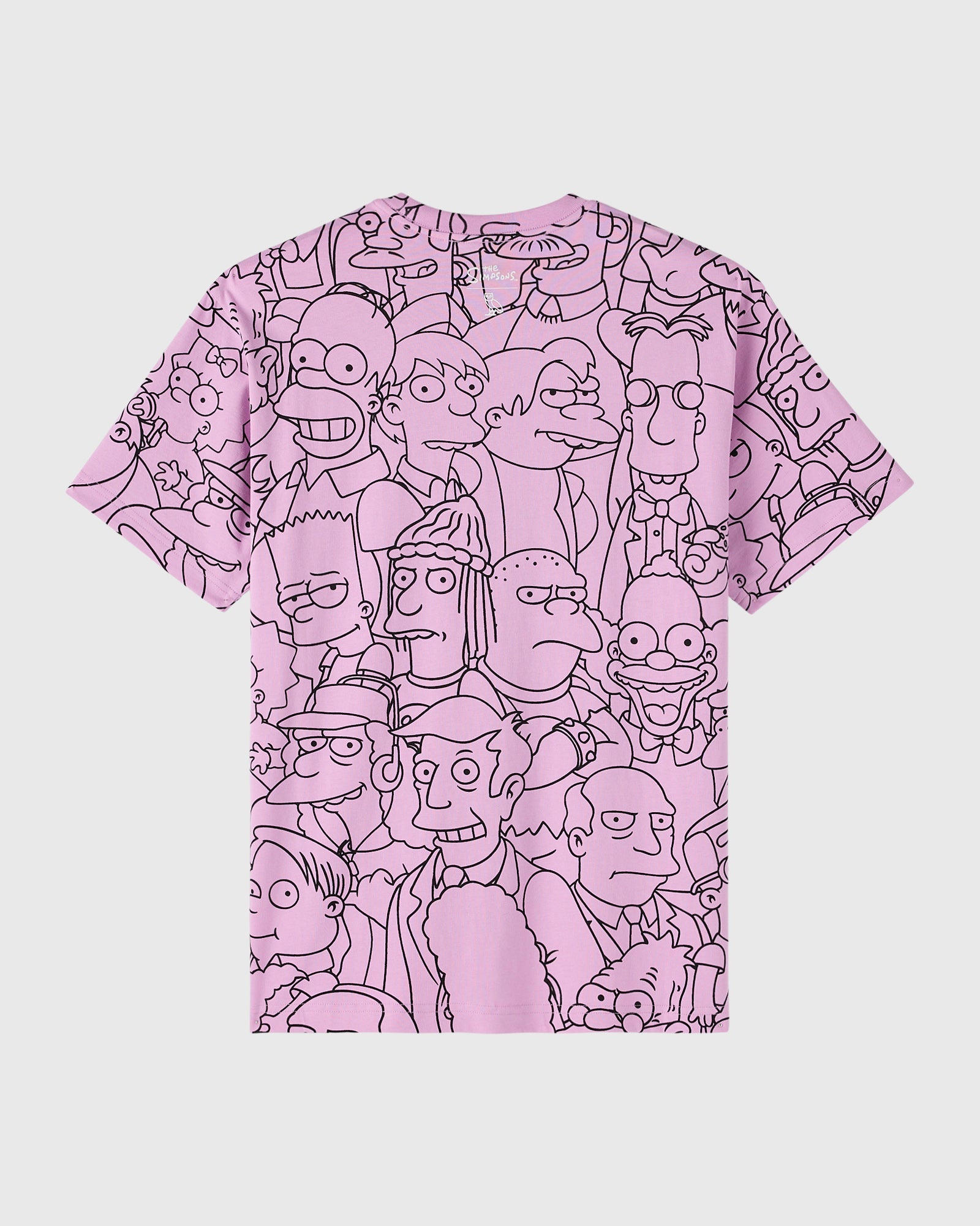 The Simpsons All Over Print T-Shirt - Pink/Black IMAGE #2