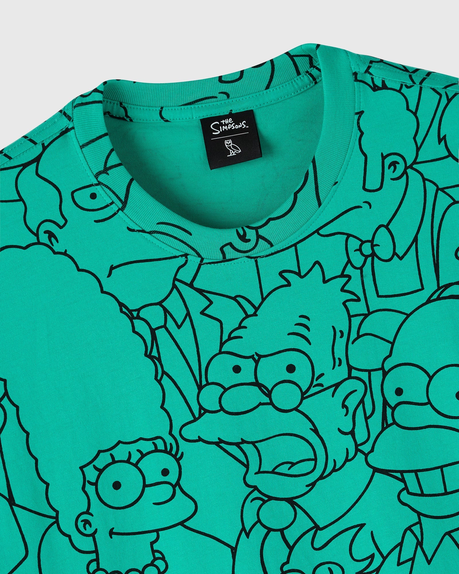 The Simpsons All Over Print T-Shirt - Teal/Black IMAGE #3