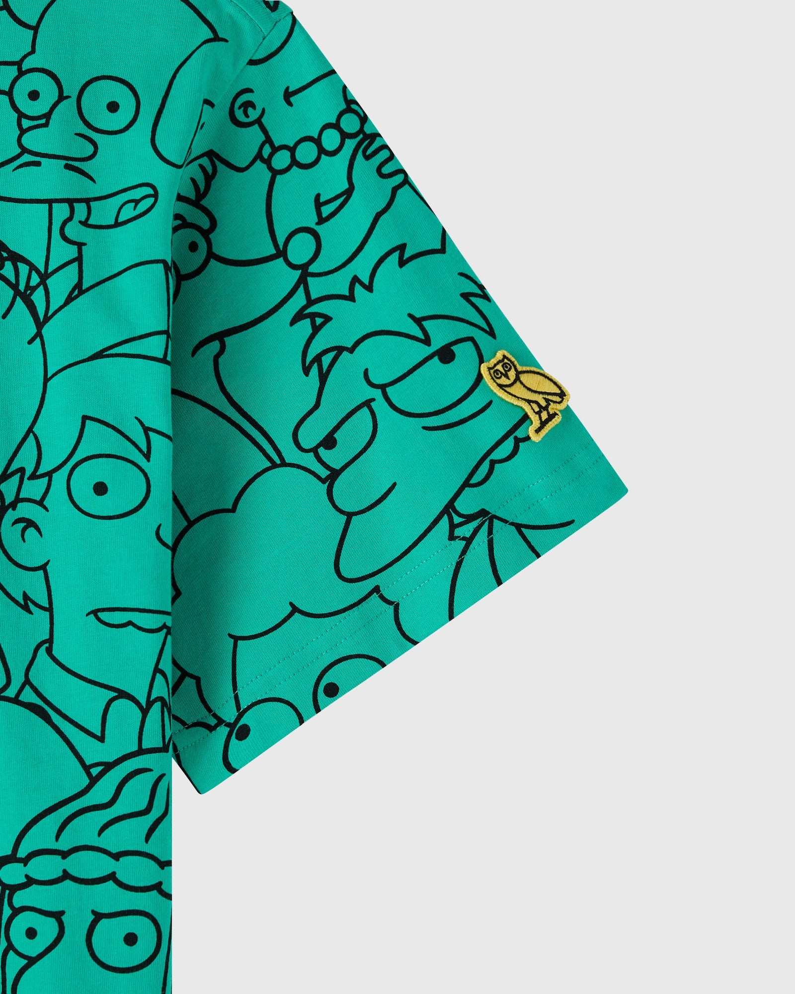 The Simpsons All Over Print T-Shirt - Teal/Black IMAGE #4