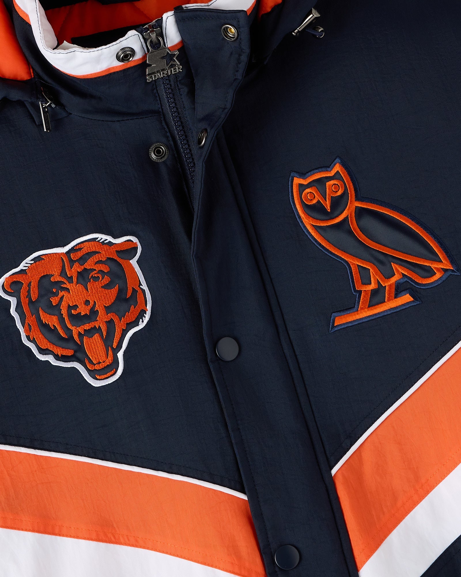 NFL Chicago Bears Starter® Sideline Puffer Jacket - Navy IMAGE #6