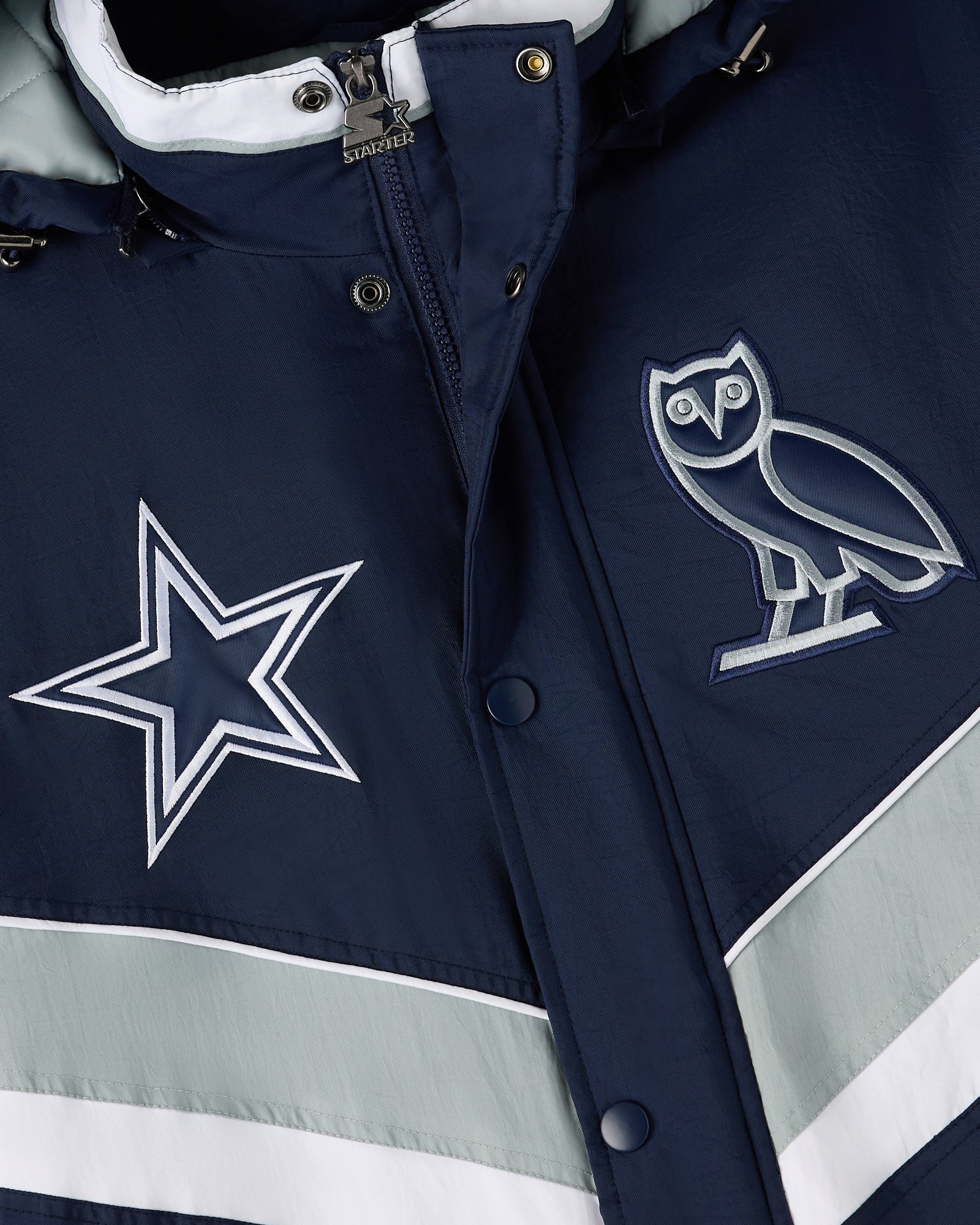 NFL Dallas Cowboys Starter® Sideline Puffer Jacket - Navy IMAGE #5