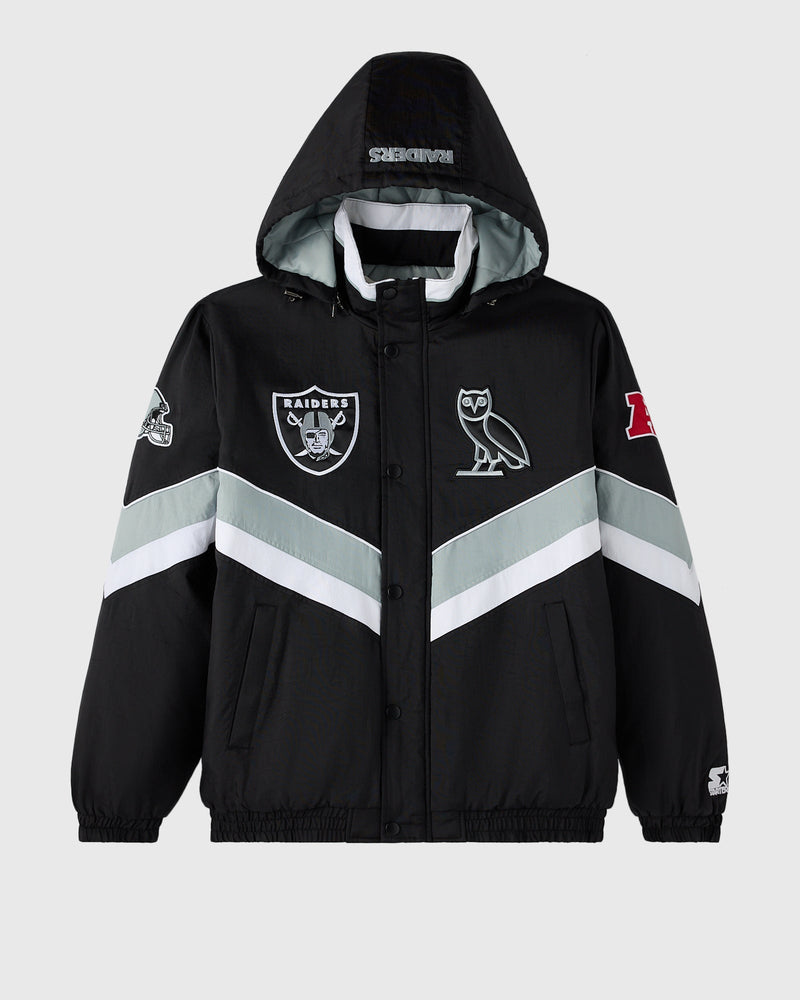 NFL Las Vegas Raiders Starter® Sideline Puffer Jacket - Black